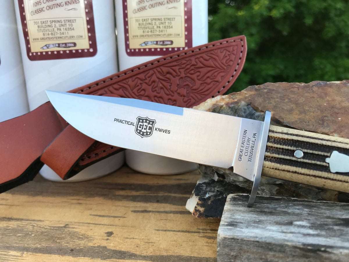 Great Eastern Cutlery #H40119 Hunter Woodland Muslin w/ Sheath