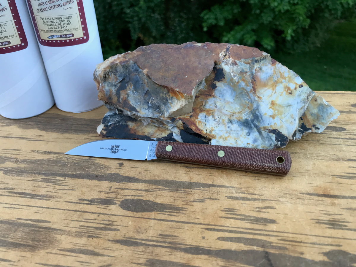 Great Eastern Cutlery #H20018 Hunter Natural Canvas Micarta
