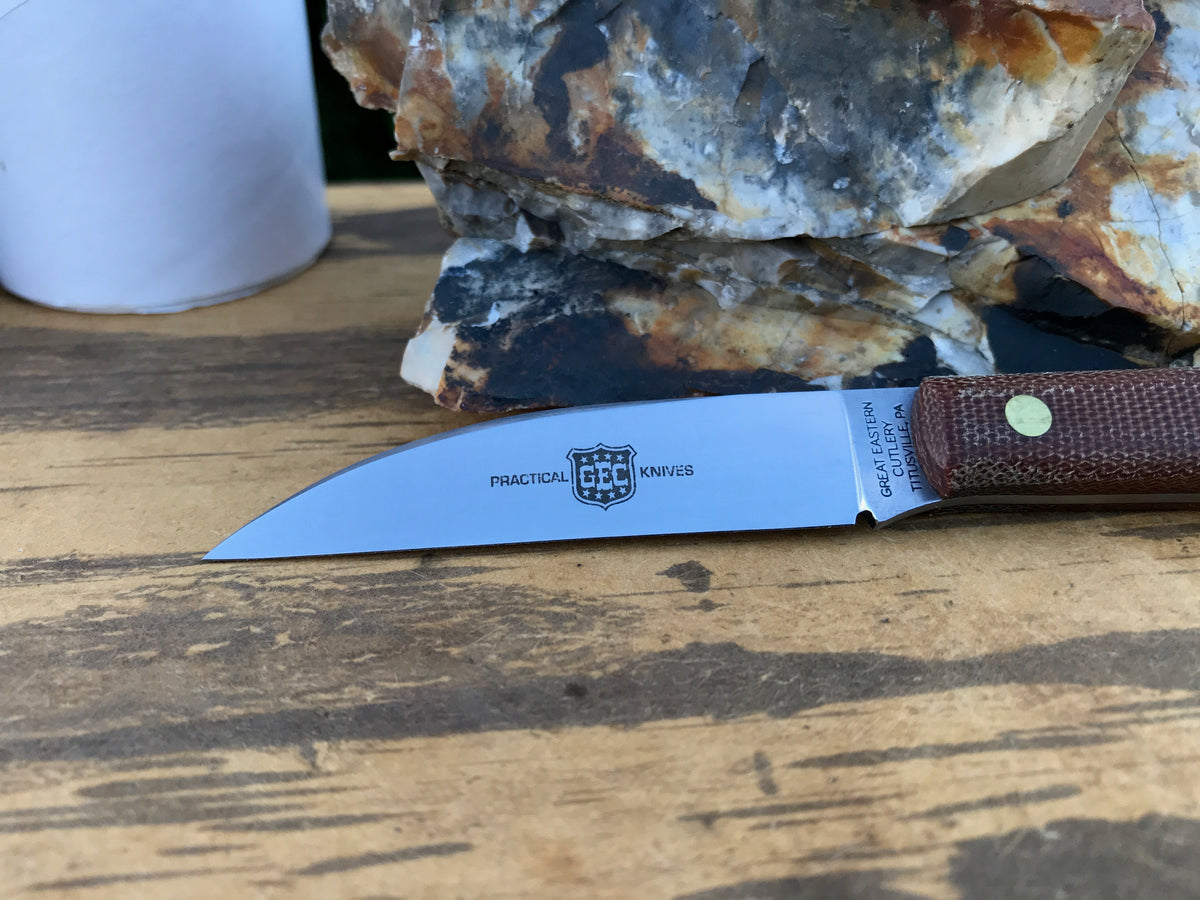 Great Eastern Cutlery #H20018 Hunter Natural Canvas Micarta