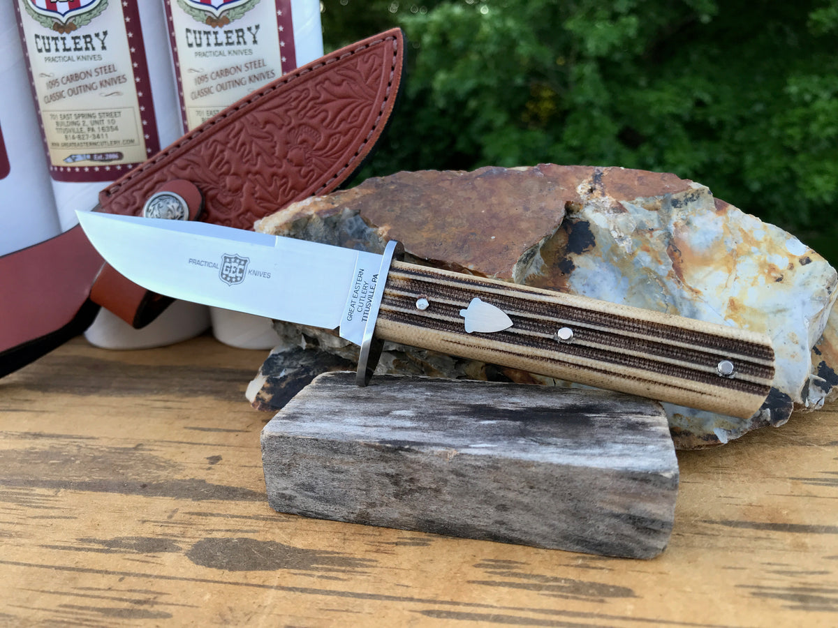 Great Eastern Cutlery #H30119 Hunter Woodland Muslin w/ Sheath