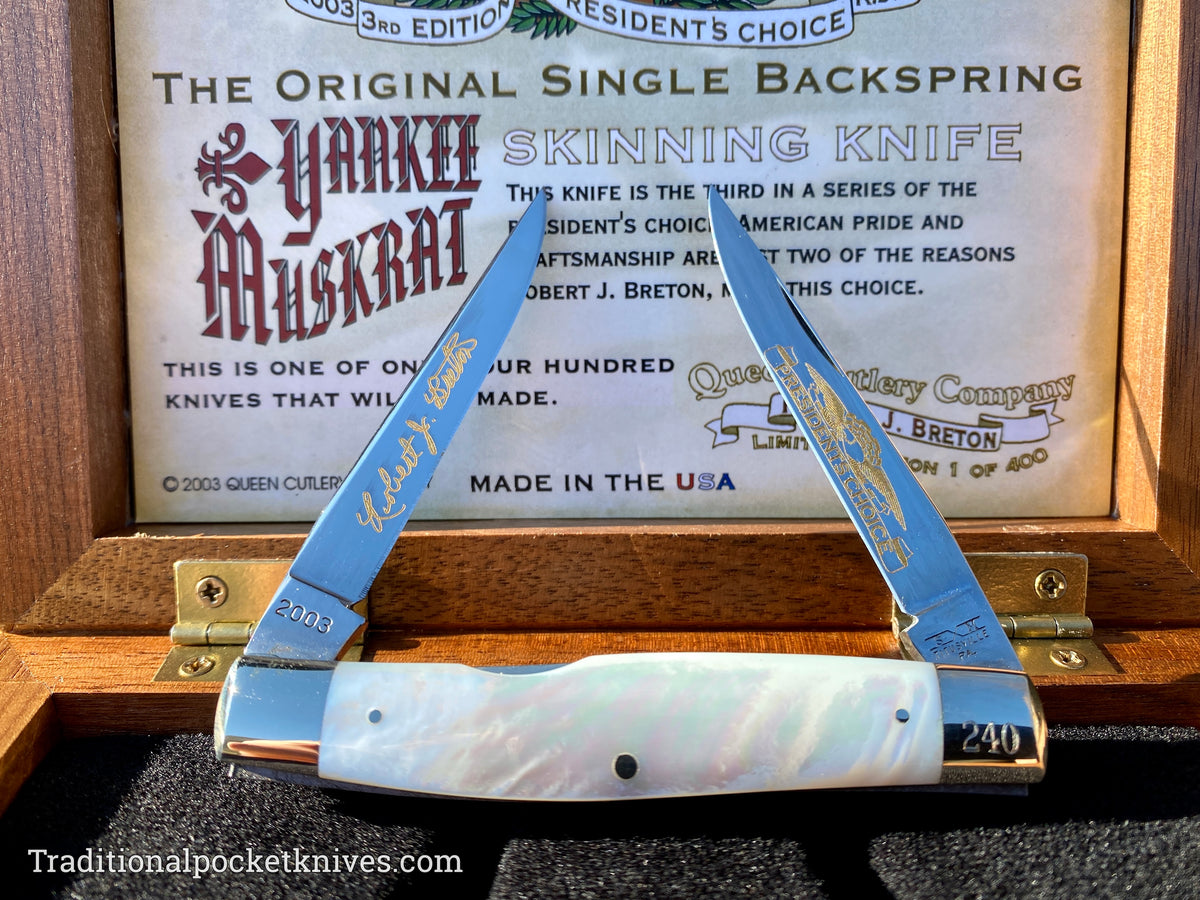Schatt&Morgan Cutlery Presidents Choice 3rd Edition: Yankee Muskrat - Sold Out