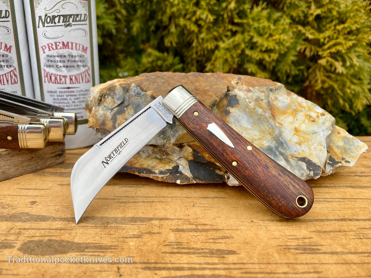 Great Eastern Cutlery #47P123 Northfield UNXLD Harvester Chechen Rosewood