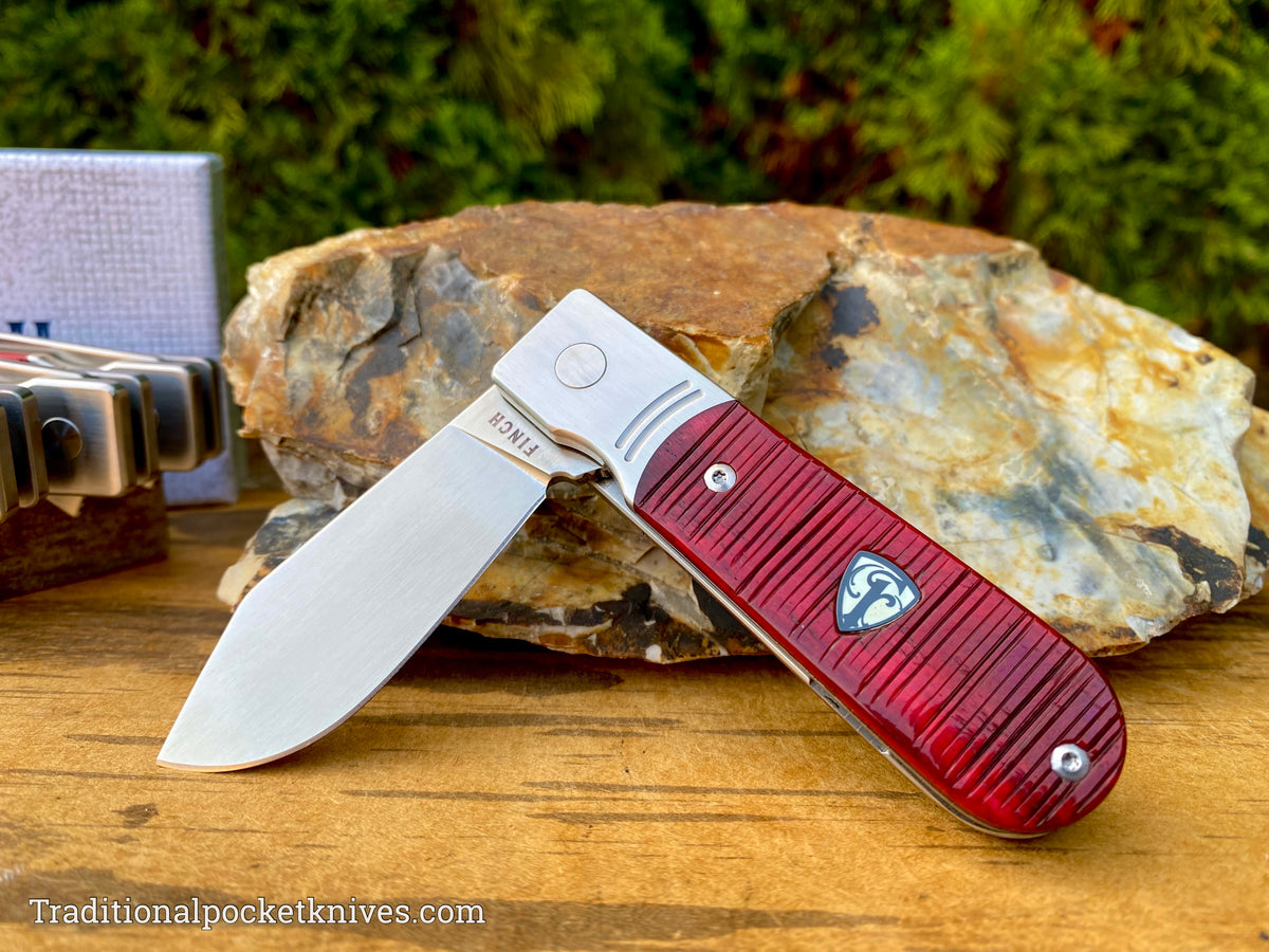 Finch Model 1929 Nightcrawler Red Sawcut Bone