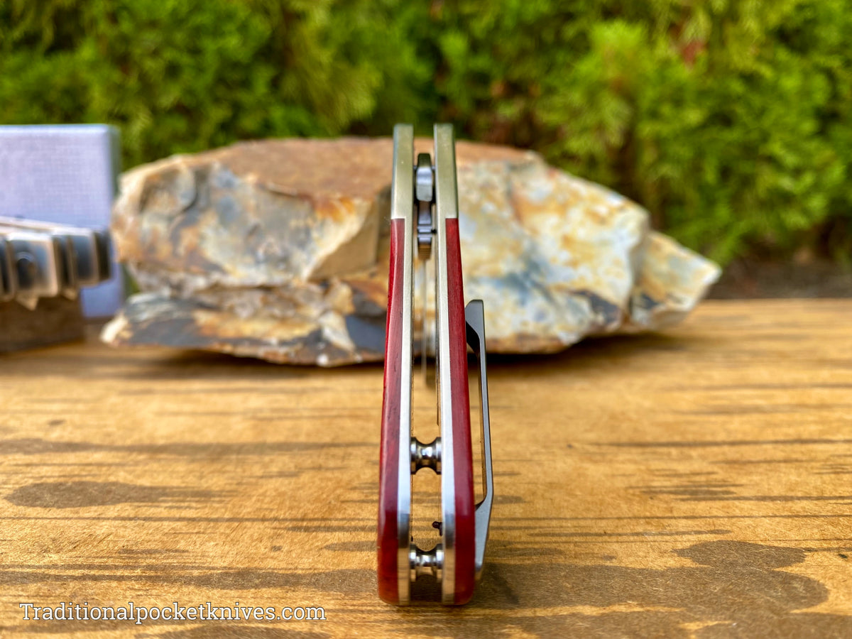 Finch Model 1929 Nightcrawler Red Sawcut Bone