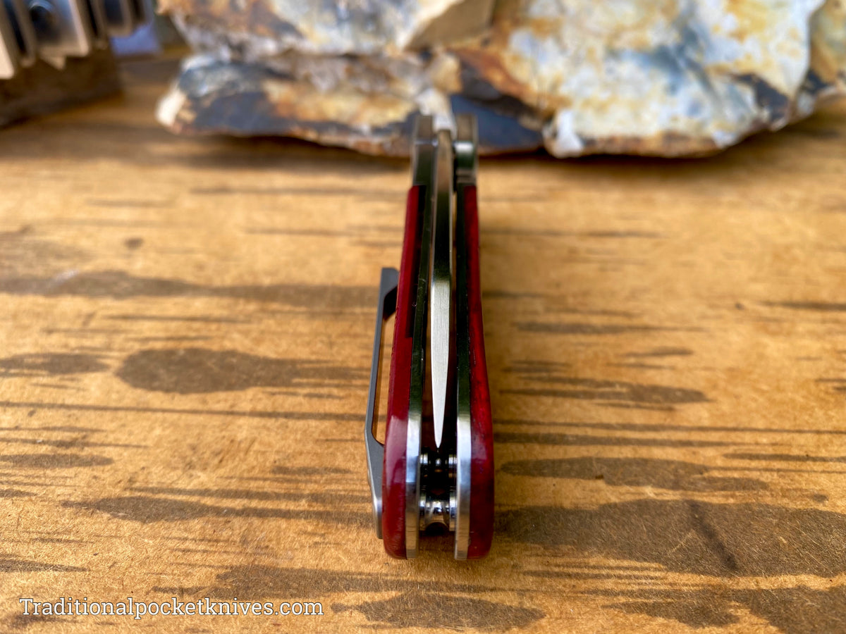 Finch Model 1929 Nightcrawler Red Sawcut Bone