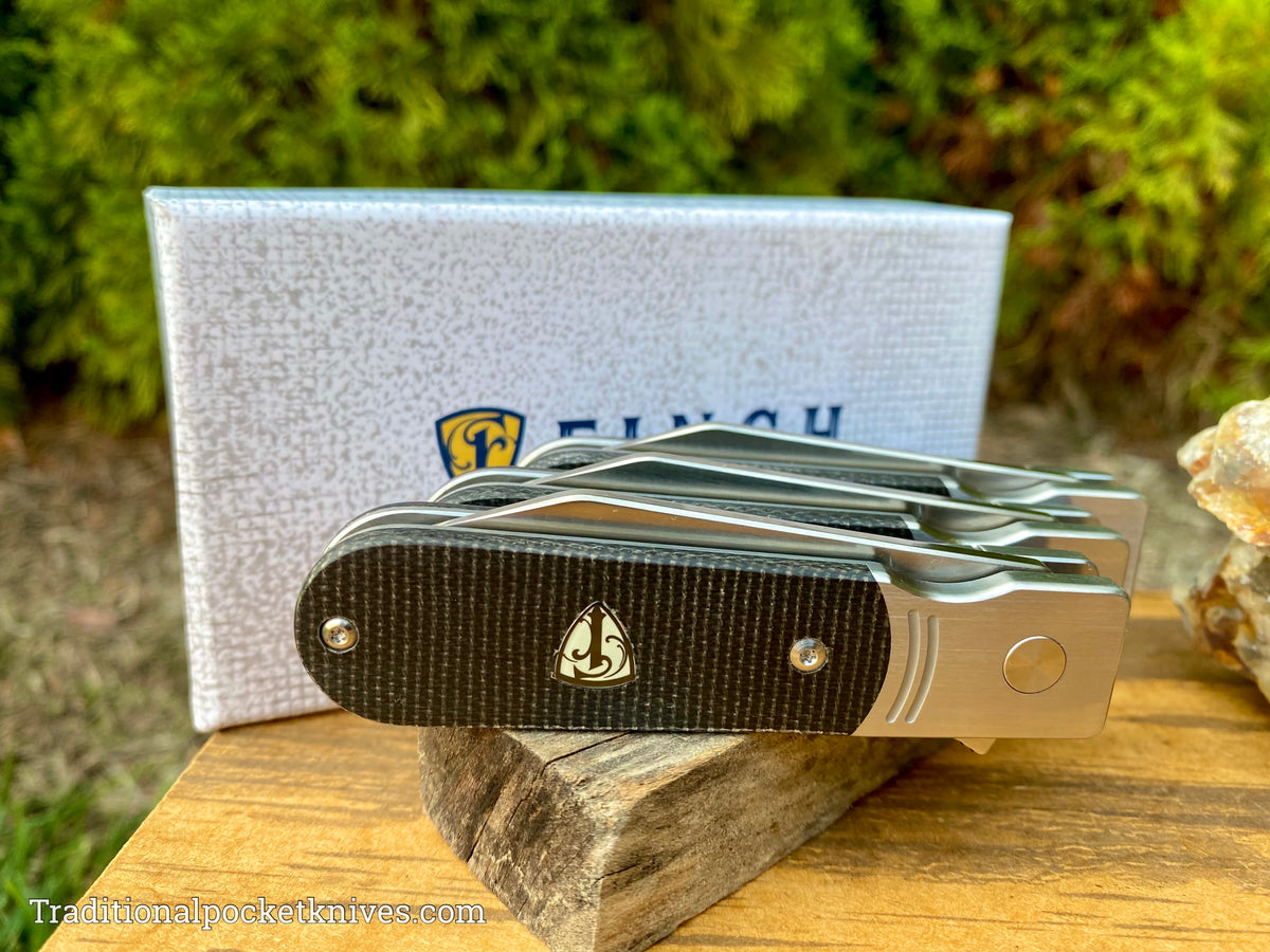 Finch Model 1929 Tree Bark Brown/Grey Micarta