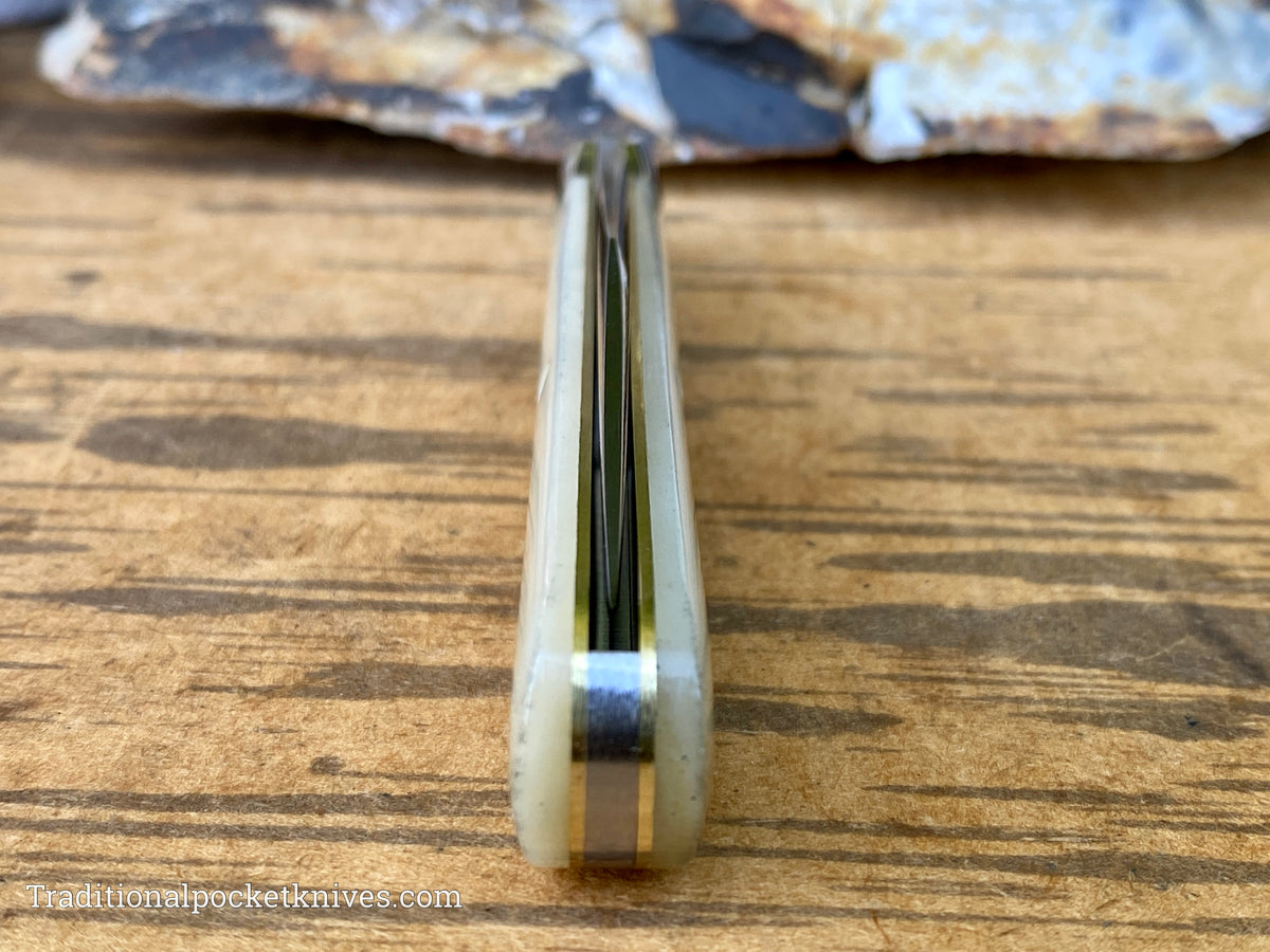 Great Eastern Cutlery #651122 Tidioute Cutlery Ben Hogan Smooth White Bone