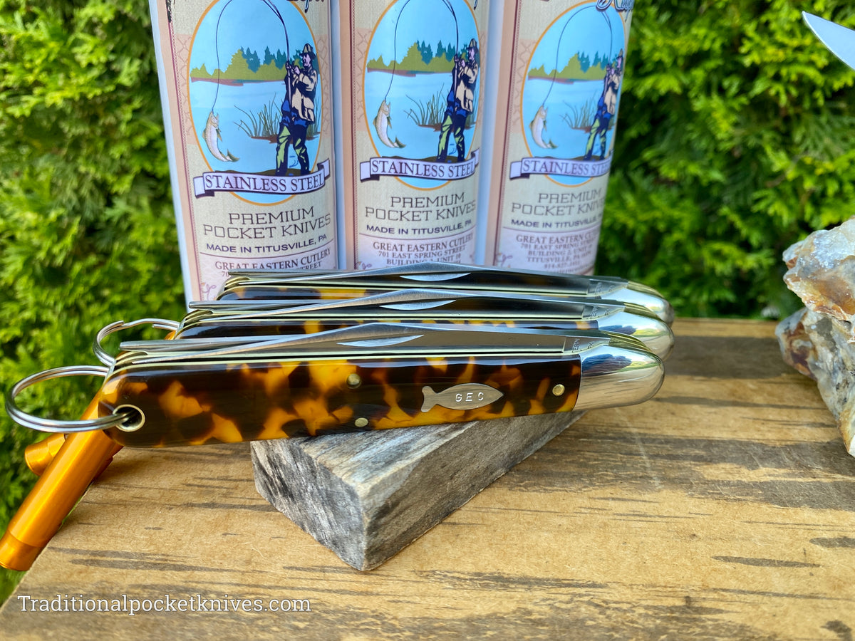 Great Eastern Cutlery #651222SS Fish Keeper Tortoise Shell Acrylic