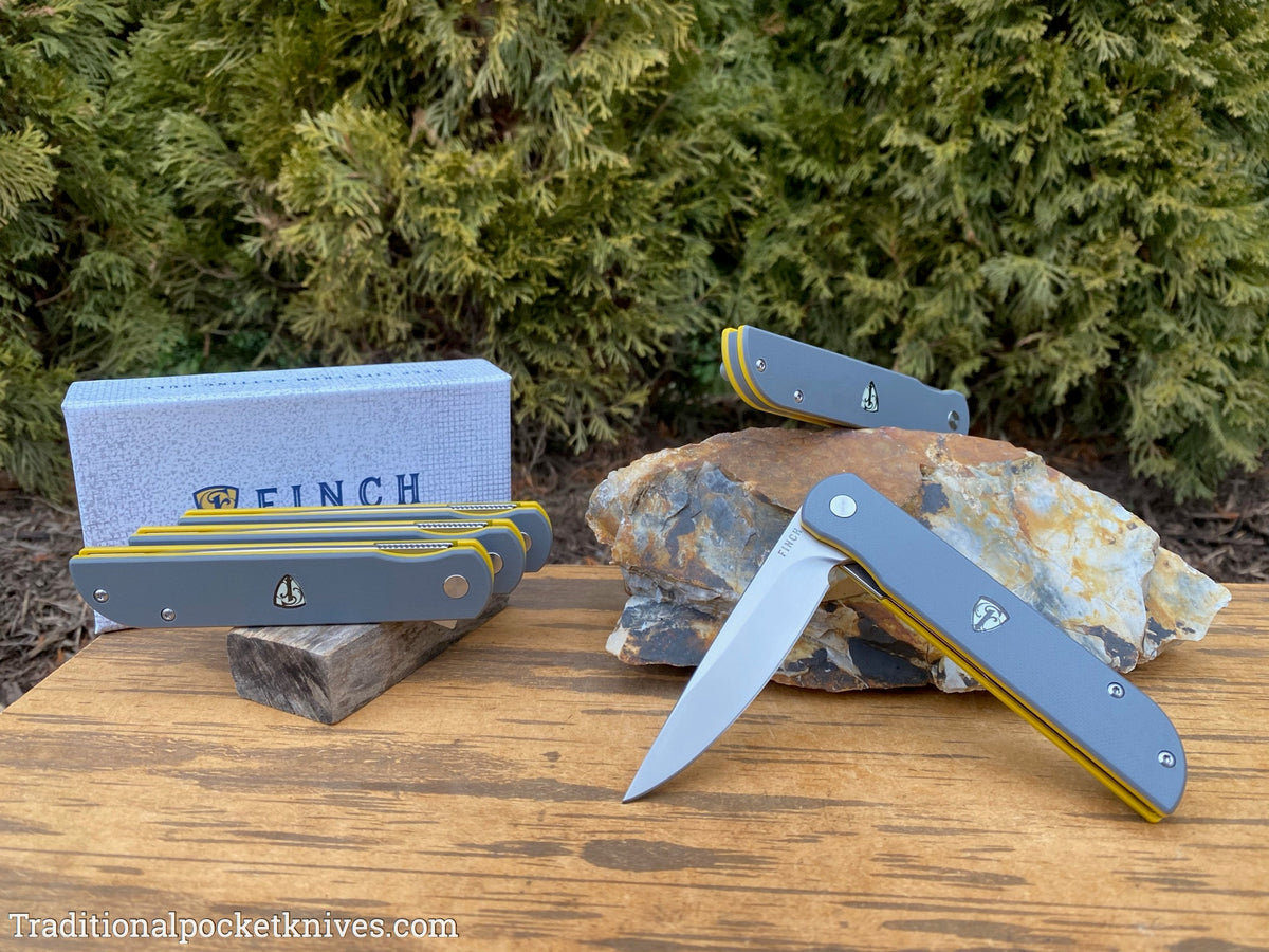 Finch Cimarron Smokey Gray &amp; Yellow G10