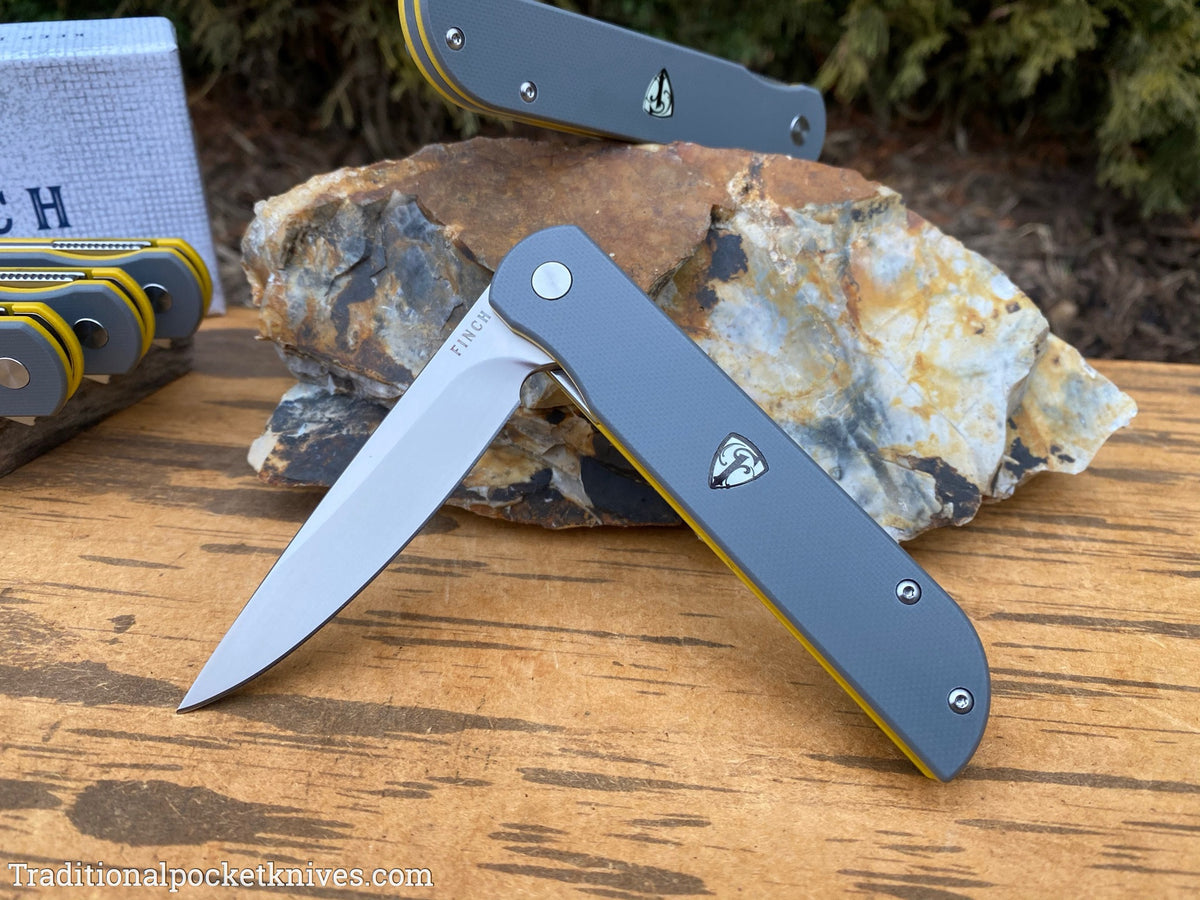 Finch Cimarron Smokey Gray &amp; Yellow G10