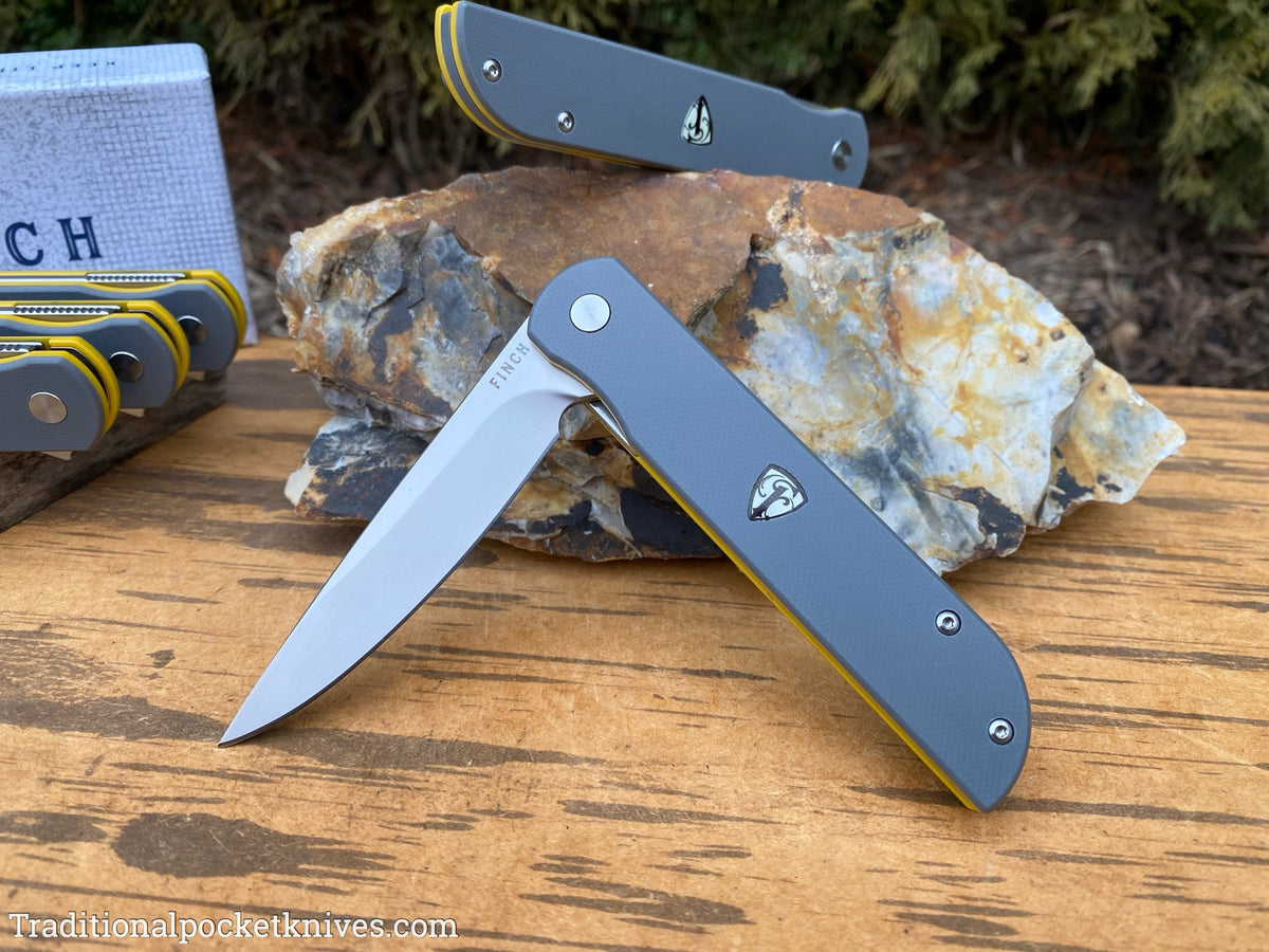 Finch Cimarron Smokey Gray &amp; Yellow G10