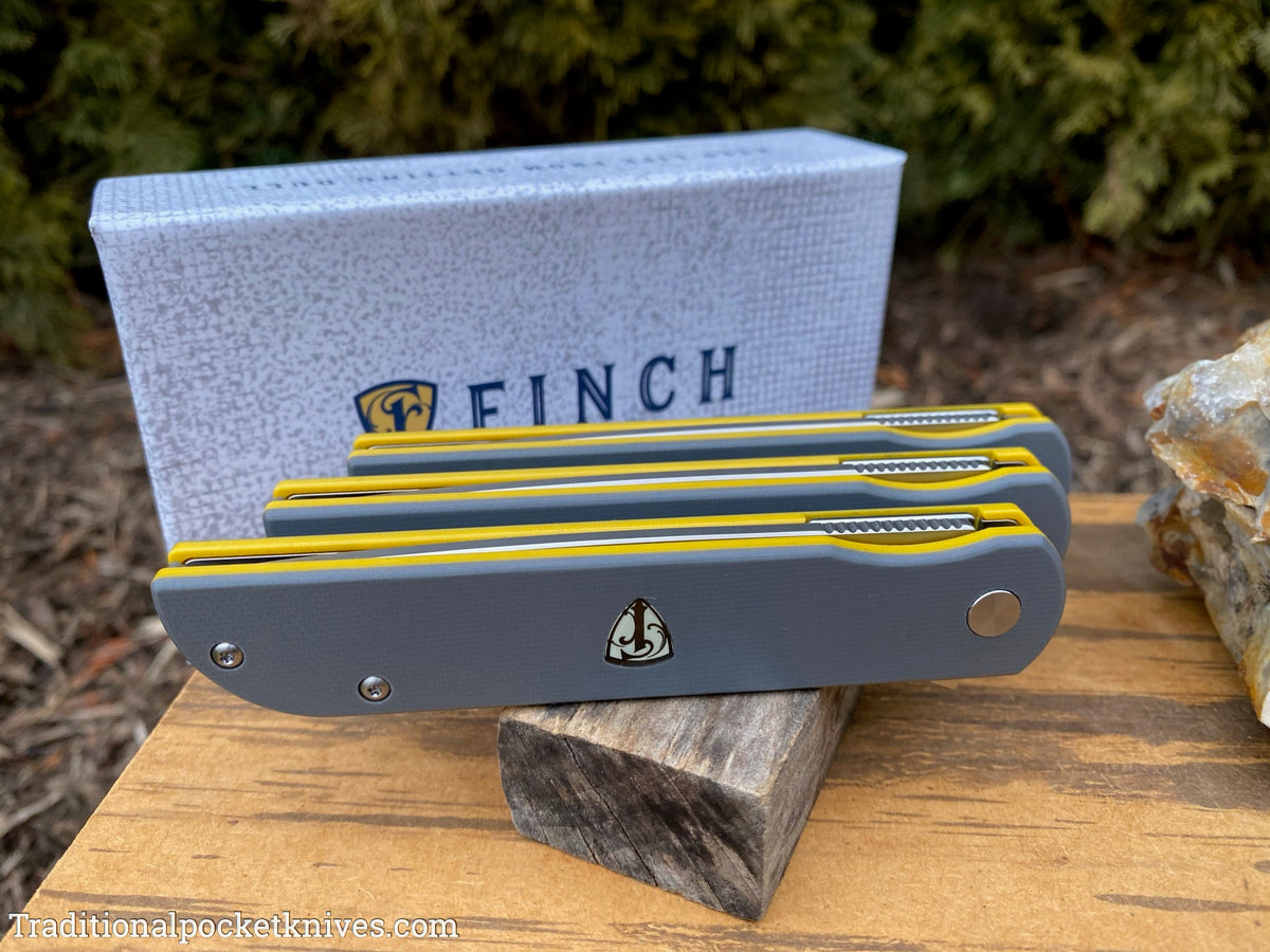 Finch Cimarron Smokey Gray &amp; Yellow G10