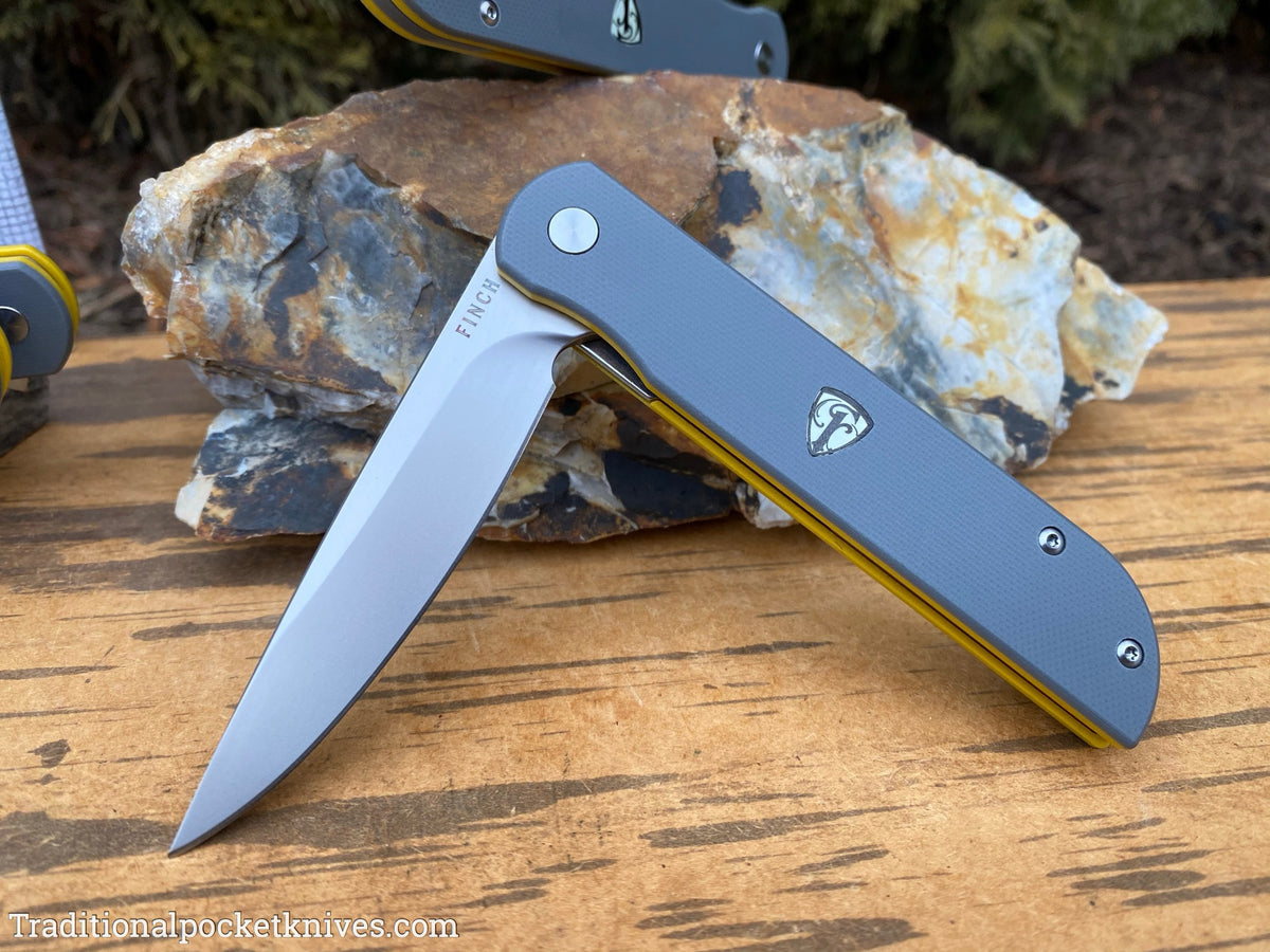 Finch Cimarron Smokey Gray &amp; Yellow G10