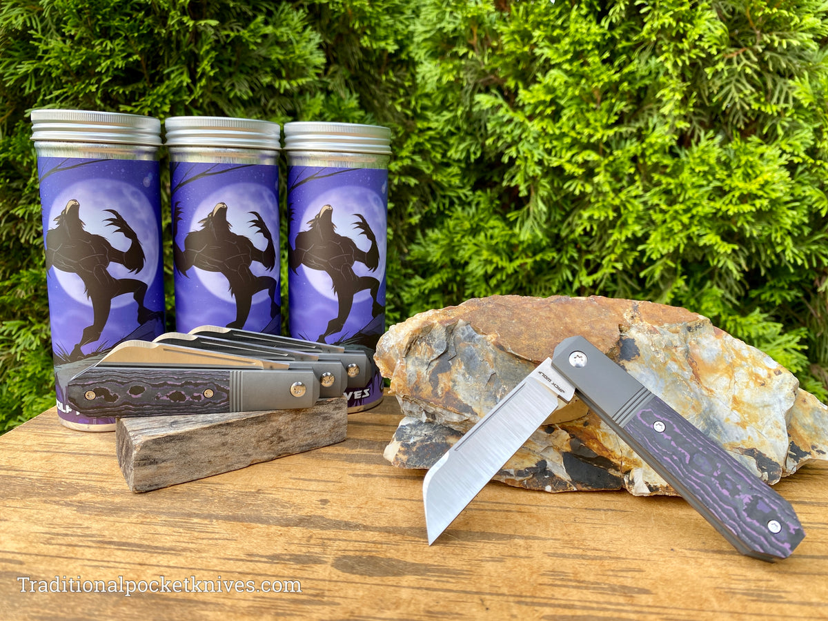 Jack Wolf Knives Midnight Jack Fat Carbon Purple Haze