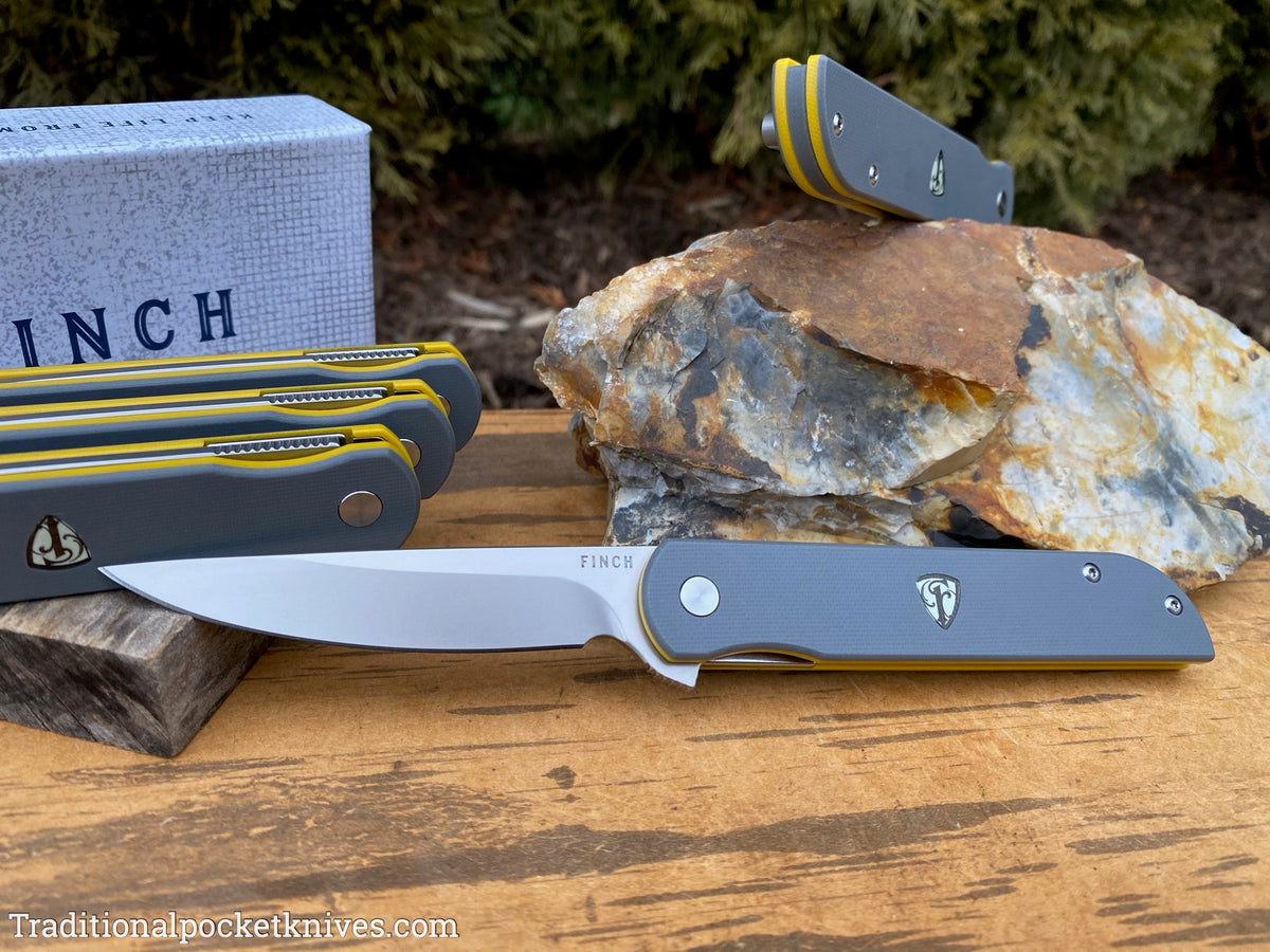 Finch Cimarron Smokey Gray &amp; Yellow G10