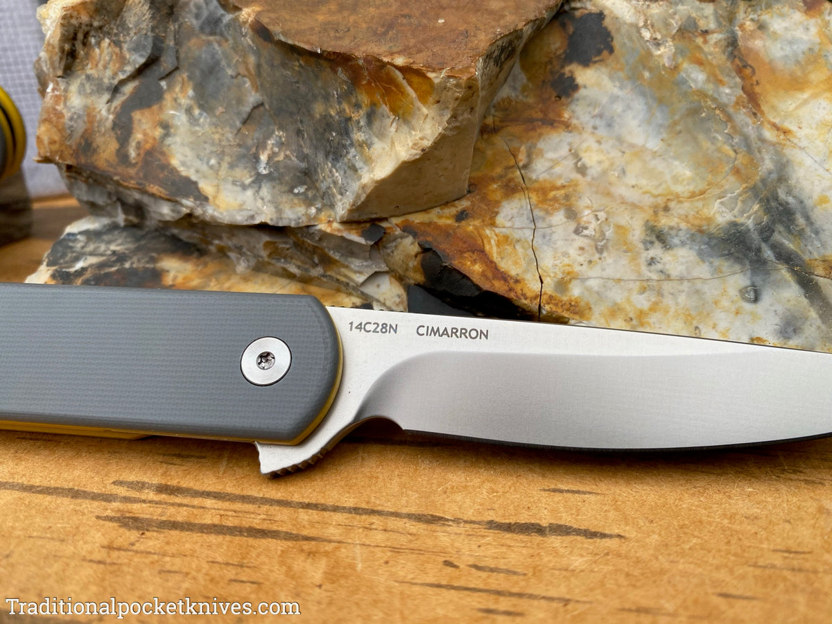 Finch Cimarron Smokey Gray &amp; Yellow G10