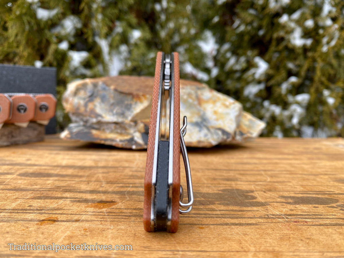 QSP Osprey Knife QS139-A Brown Micarta 14C28N Steel