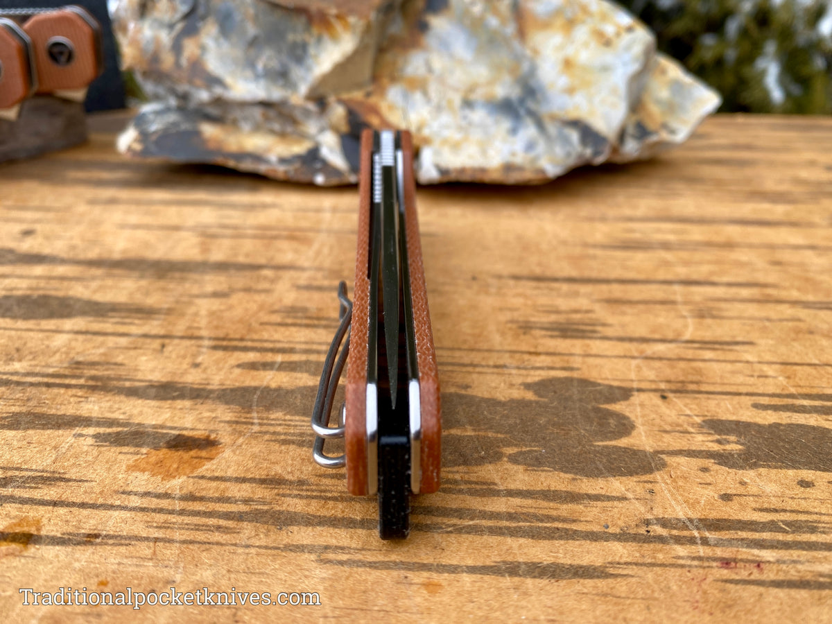 QSP Osprey Knife QS139-A Brown Micarta 14C28N Steel