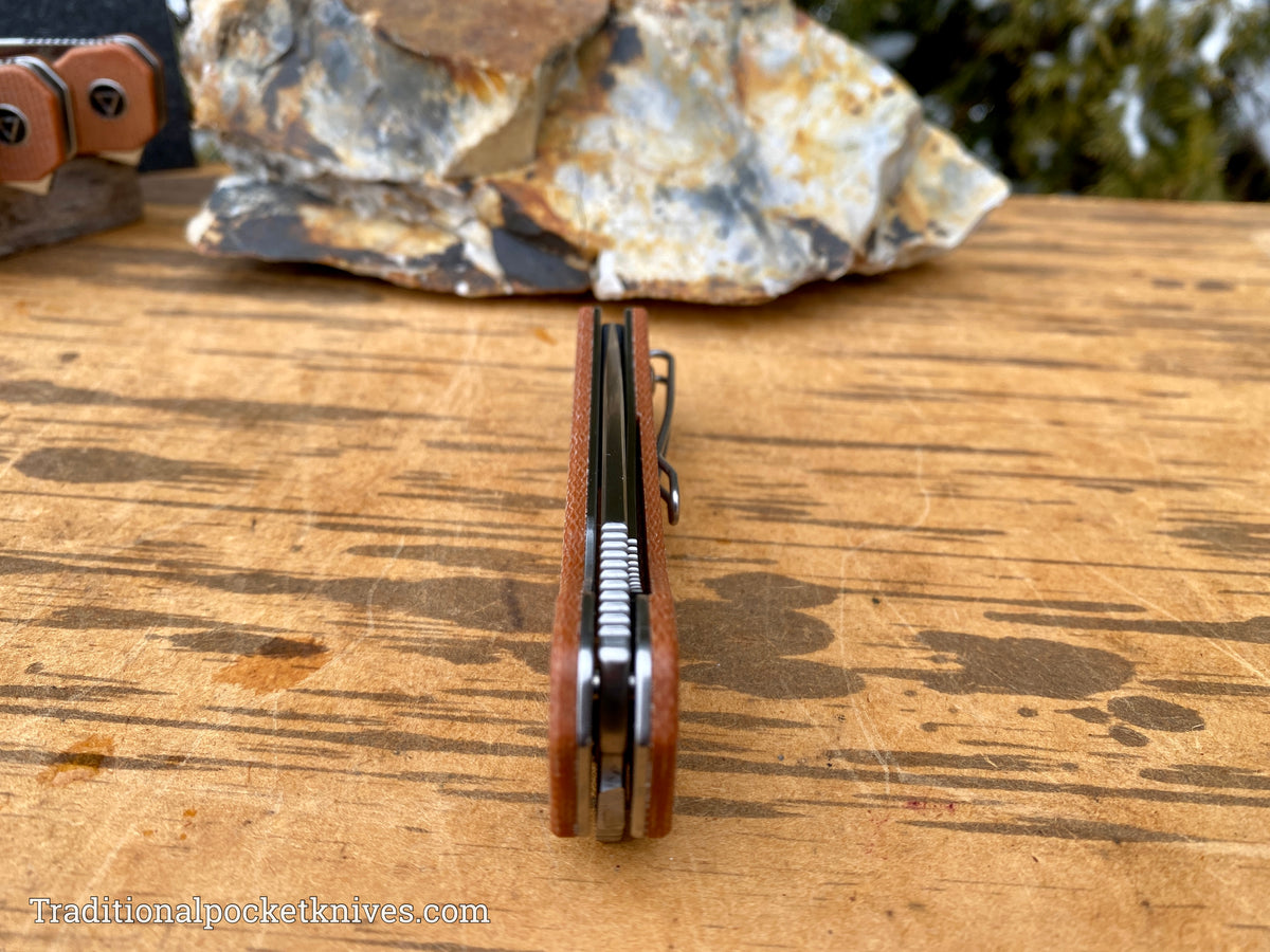 QSP Osprey Knife QS139-A Brown Micarta 14C28N Steel