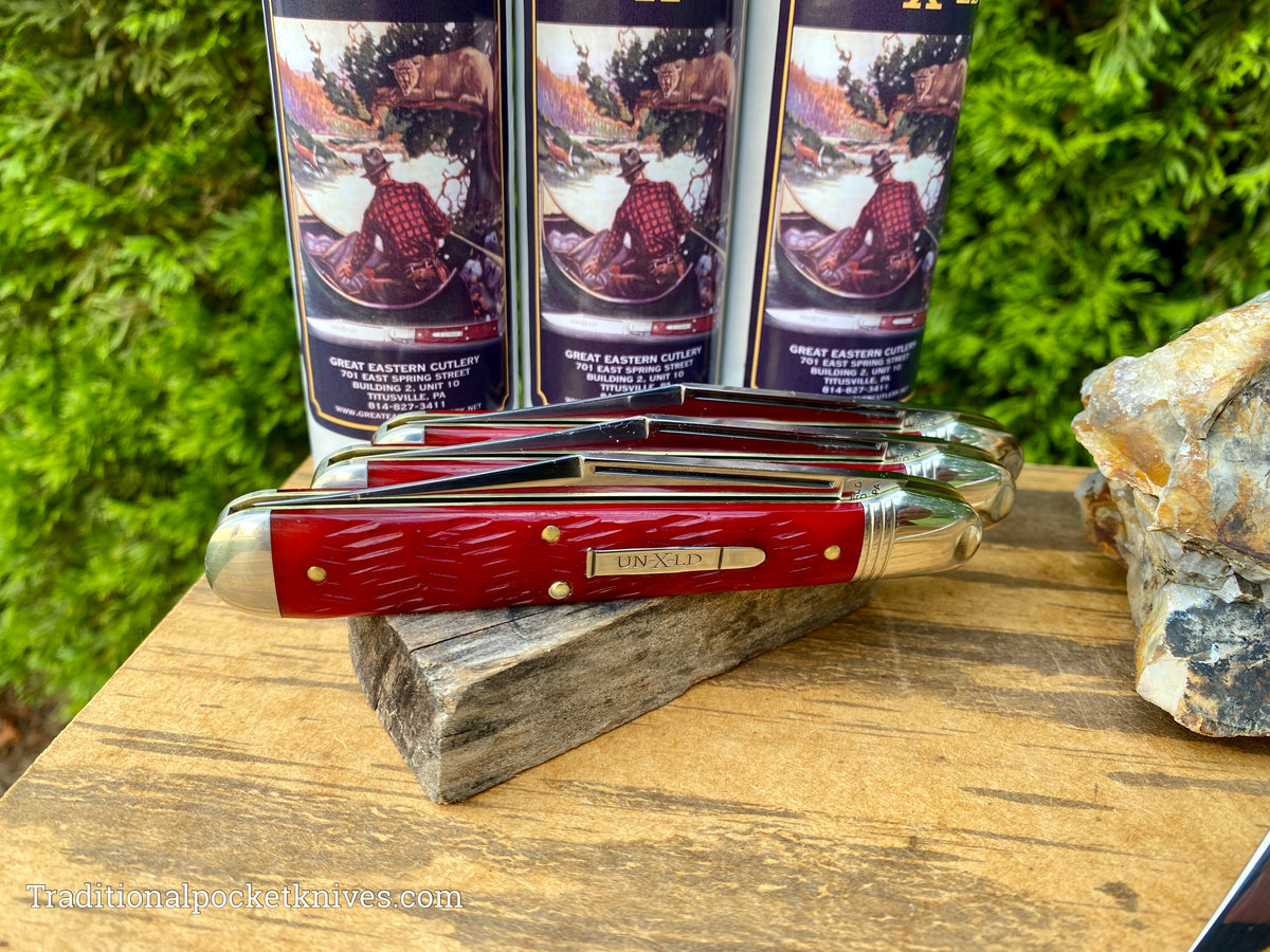 Great Eastern Cutlery #651122 Northfield UNXLD Bullet Indian Paint Brush Jigged Bone
