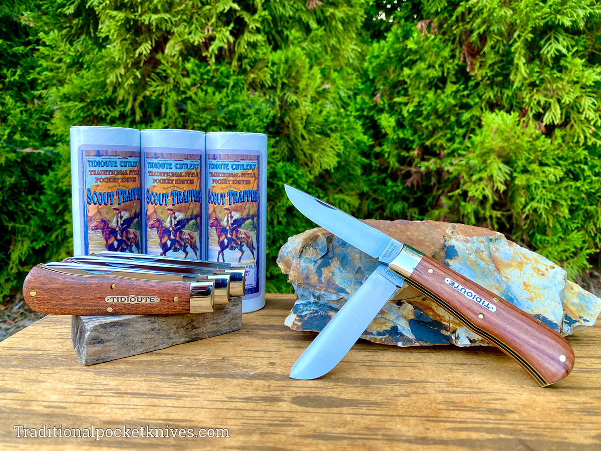 Great Eastern Cutlery #735221 Tidioute Cutlery Scout Trapper African Rosewood