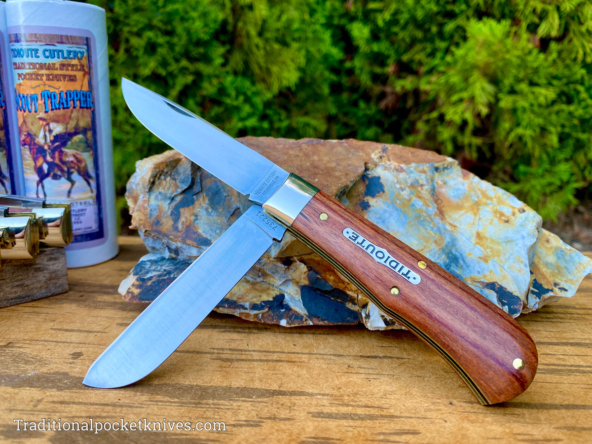 Great Eastern Cutlery #735221 Tidioute Cutlery Scout Trapper African Rosewood