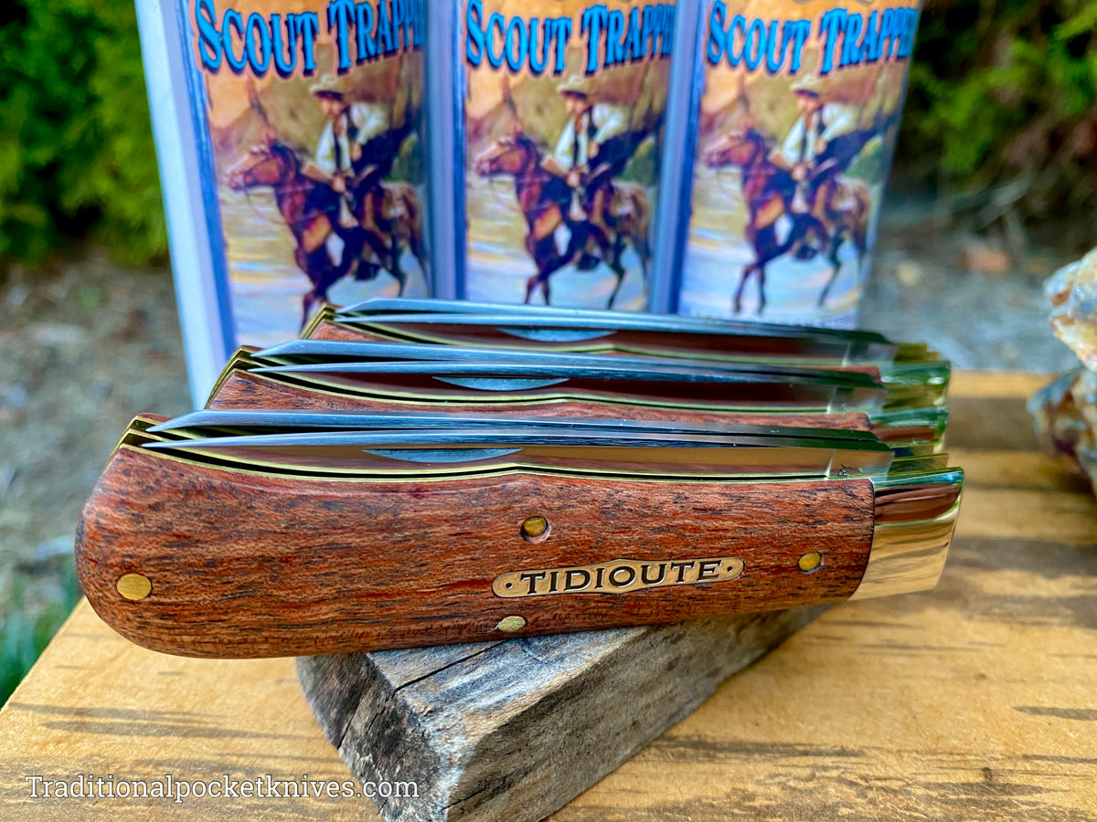 Great Eastern Cutlery #735221 Tidioute Cutlery Scout Trapper African Rosewood