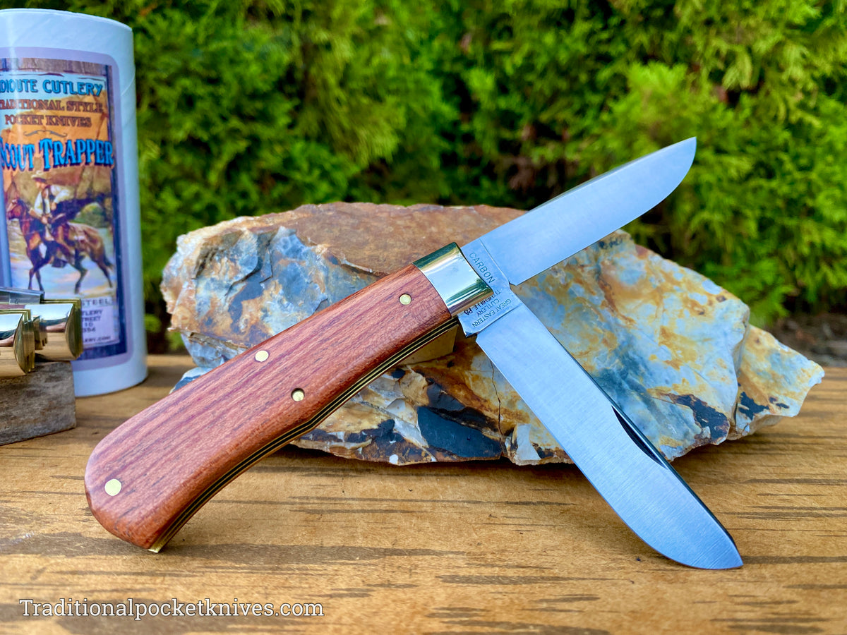 Great Eastern Cutlery #735221 Tidioute Cutlery Scout Trapper African Rosewood