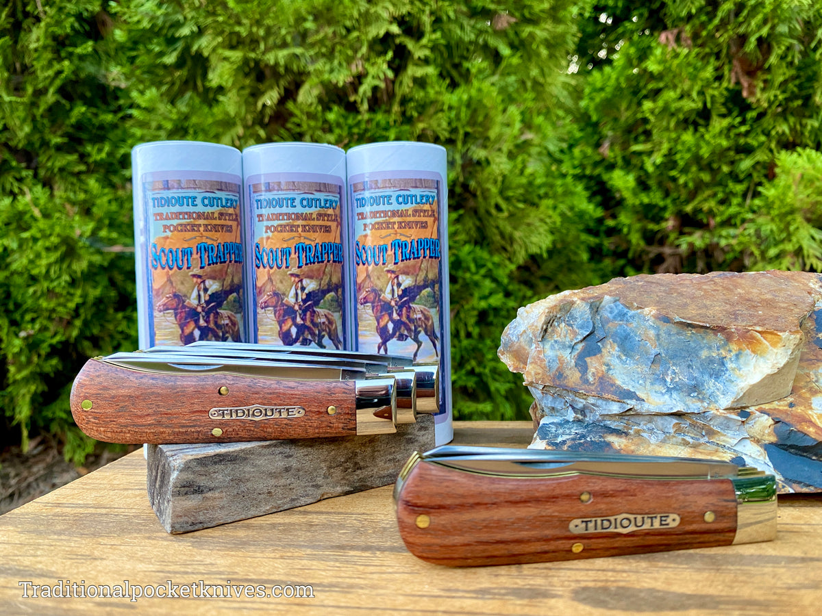 Great Eastern Cutlery #735221 Tidioute Cutlery Scout Trapper African Rosewood