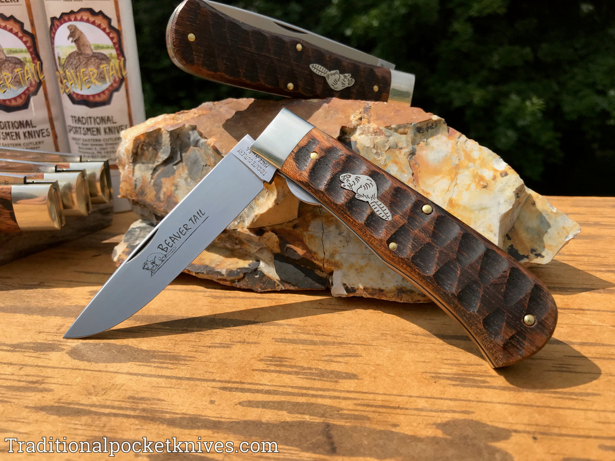 Great Eastern Cutlery #235120L Tidioute Cutlery Pioneer Trapper LL Jigged Brazilian Cherry