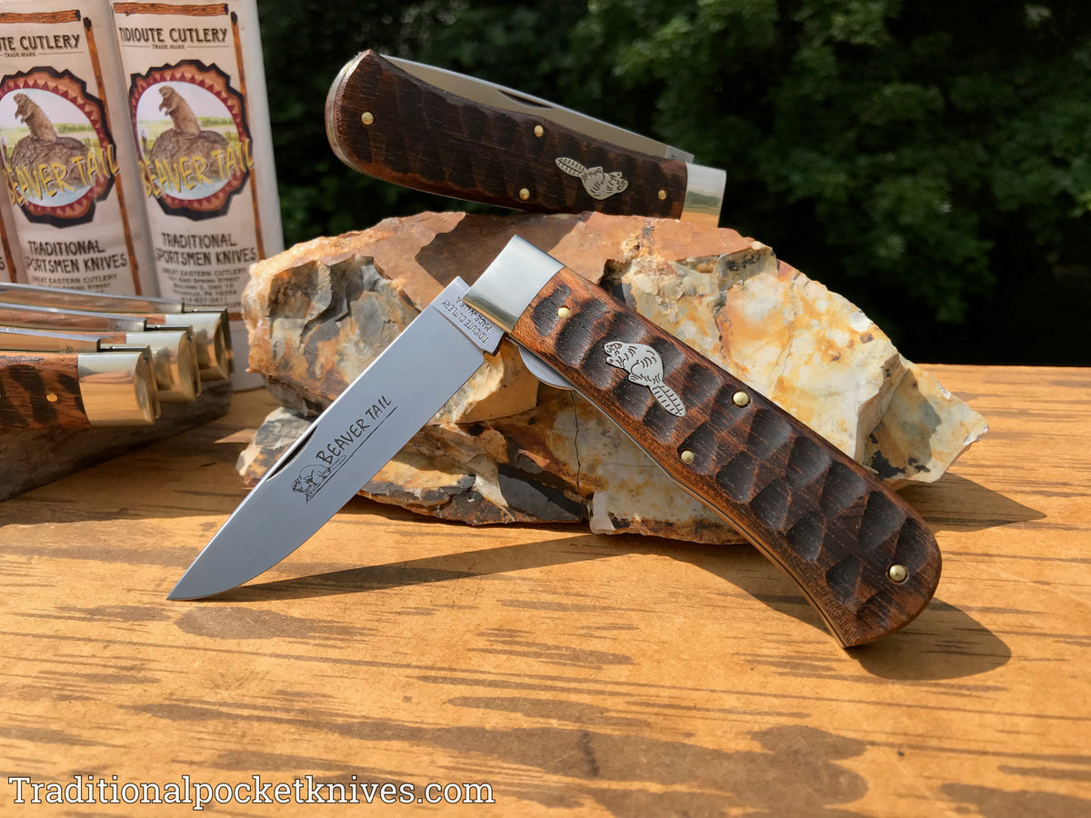 Great Eastern Cutlery #235120L Tidioute Cutlery Pioneer Trapper LL Jigged Brazilian Cherry