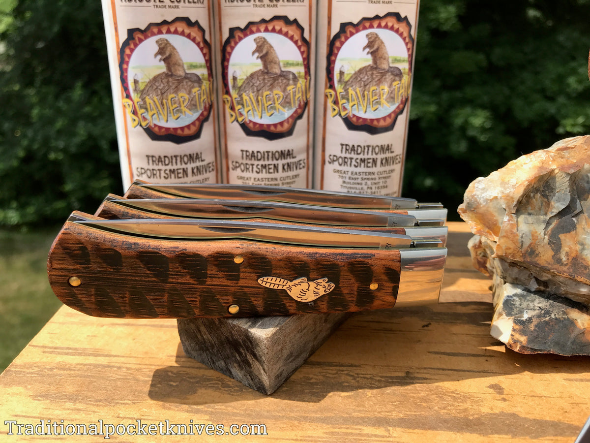 Great Eastern Cutlery #235120L Tidioute Cutlery Pioneer Trapper LL Jigged Brazilian Cherry