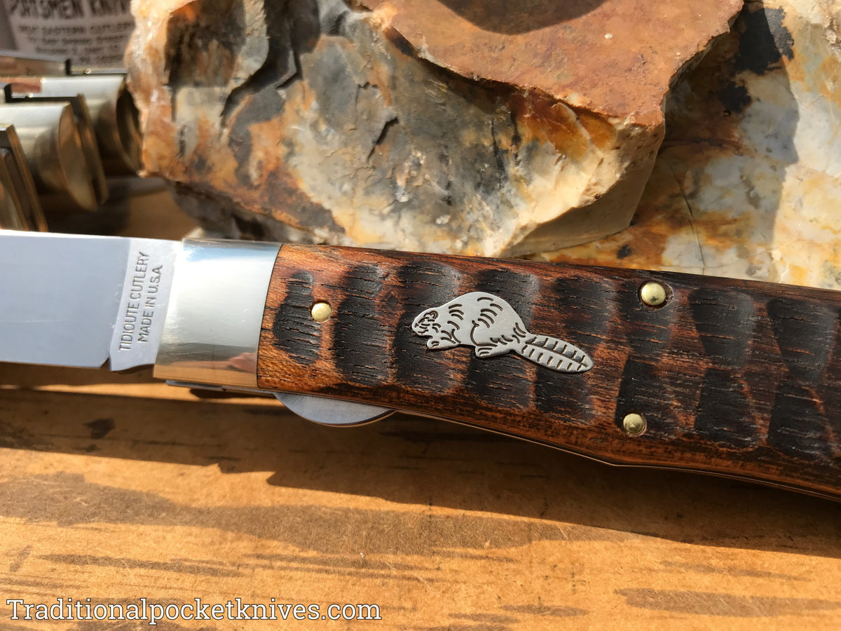 Great Eastern Cutlery #235120L Tidioute Cutlery Pioneer Trapper LL Jigged Brazilian Cherry