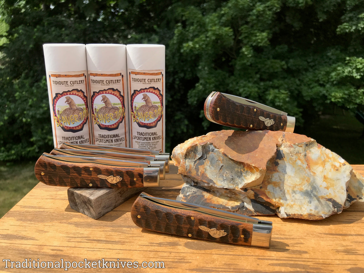 Great Eastern Cutlery #235120L Tidioute Cutlery Pioneer Trapper LL Jigged Brazilian Cherry