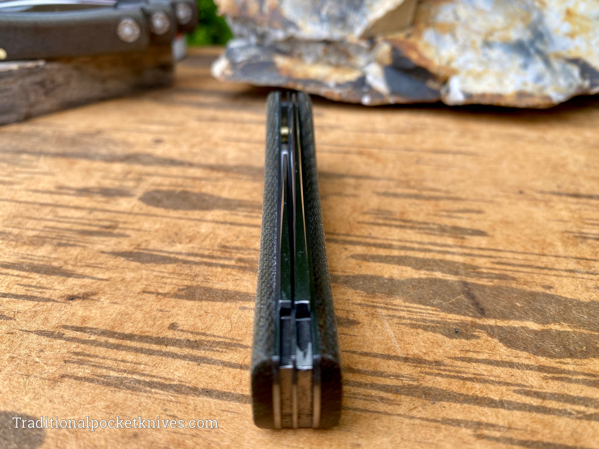 Great Eastern Cutlery #715222 Farm&amp;Field Tool Sudbuster OD Green Canvas Micarta