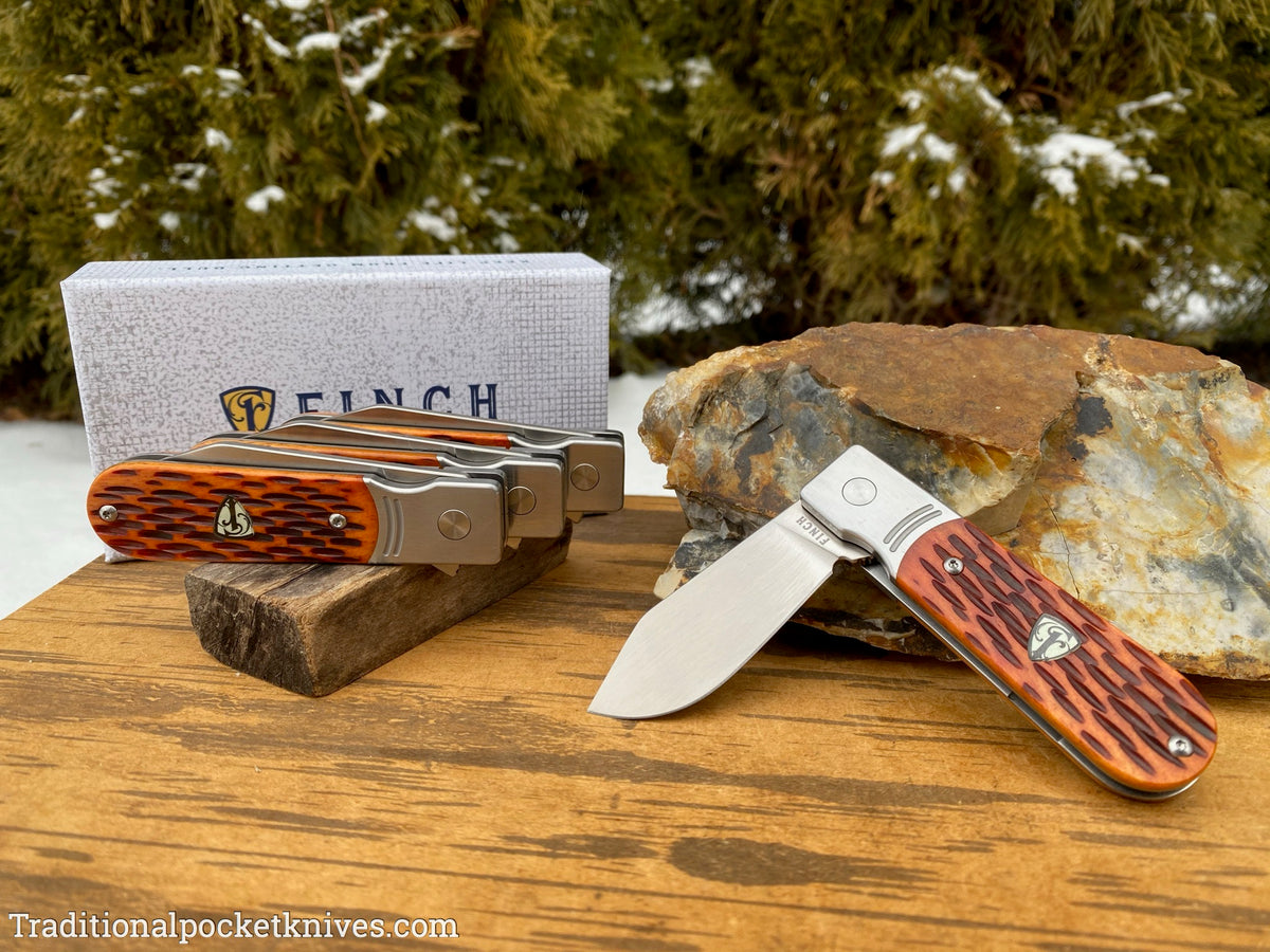 Finch Model 1929 Crawdad Tan Jigged Bone