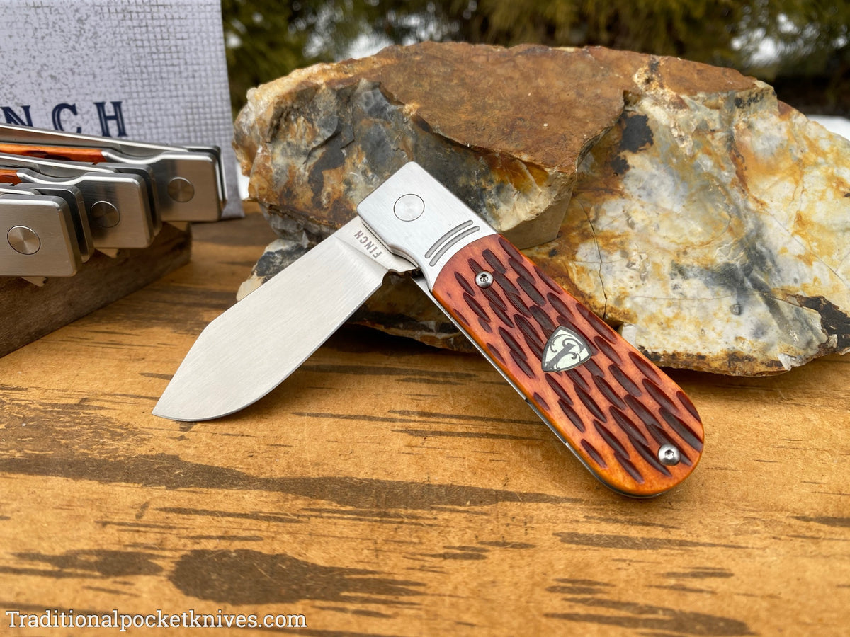 Finch Model 1929 Crawdad Tan Jigged Bone