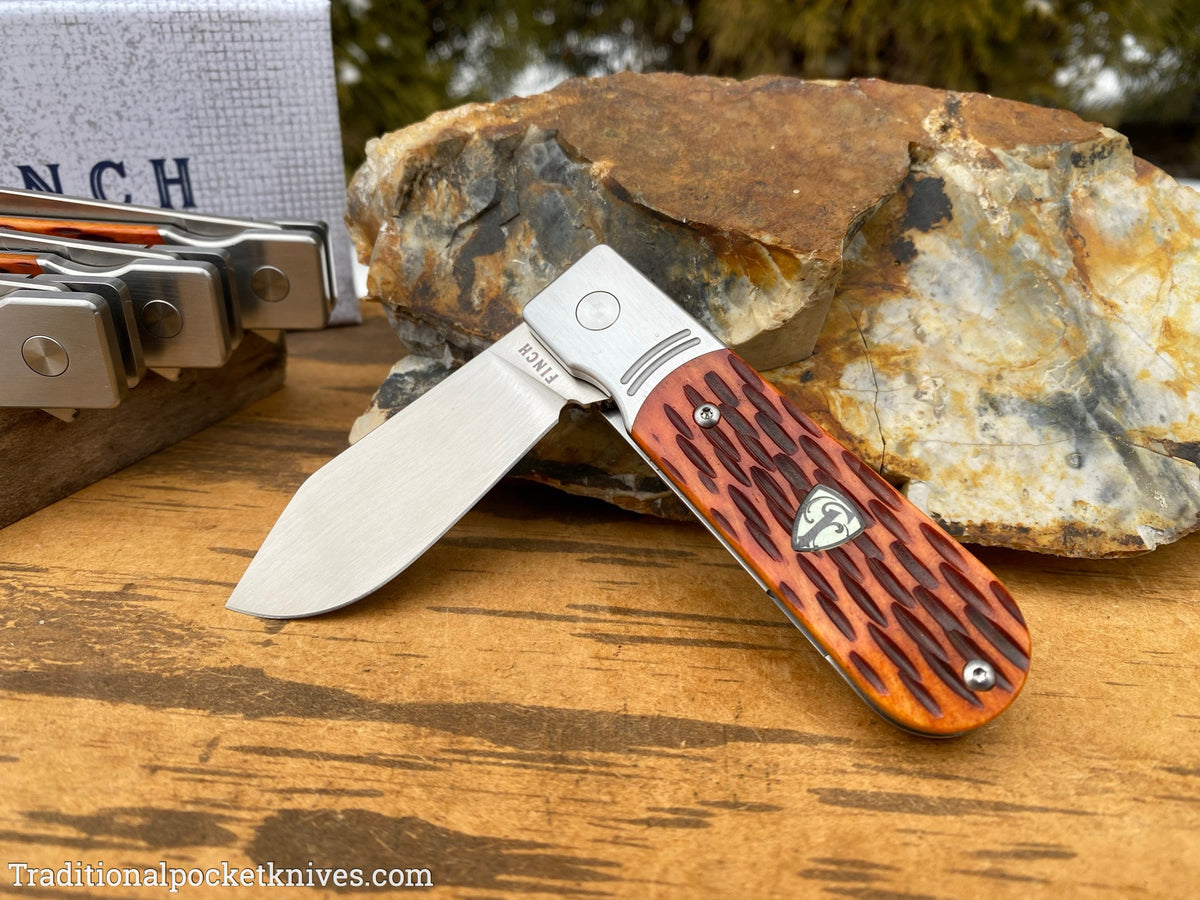 Finch Model 1929 Crawdad Tan Jigged Bone