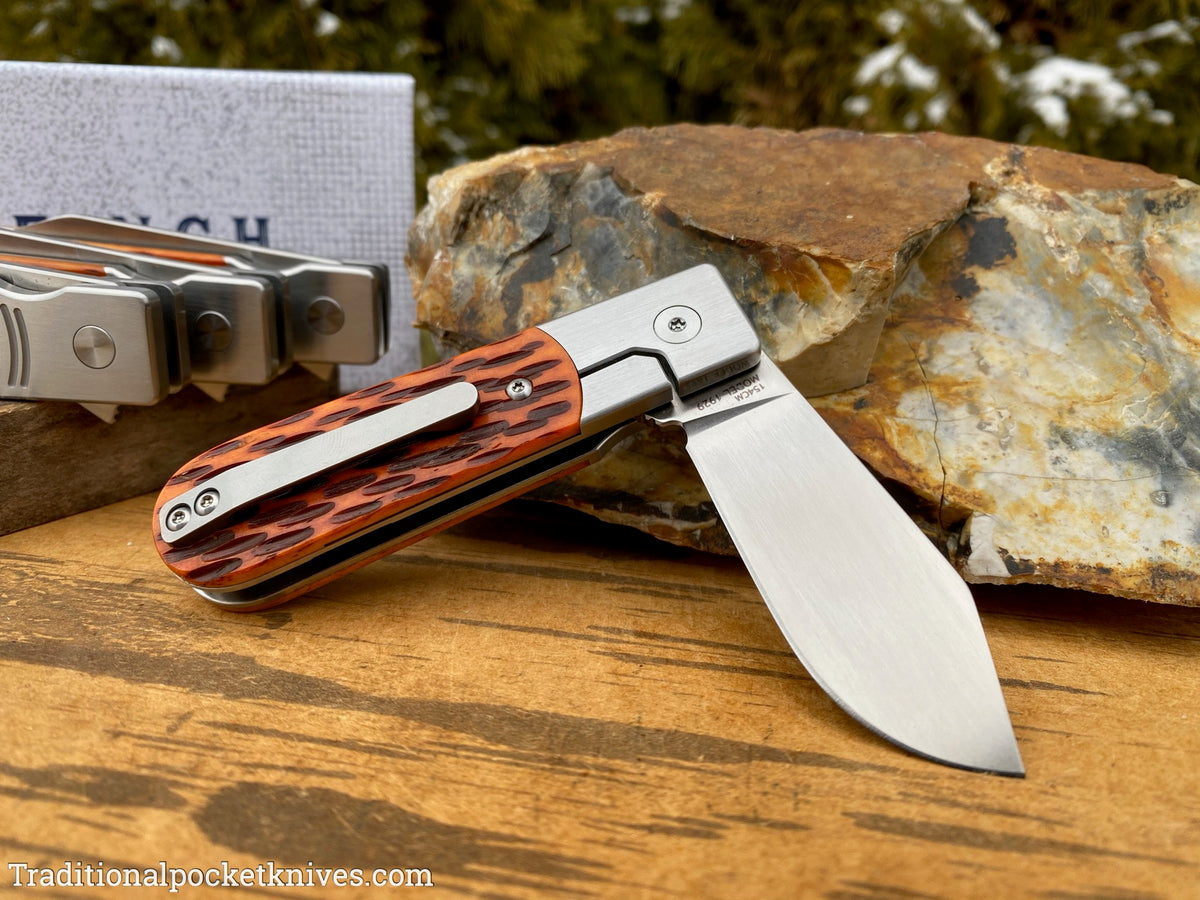 Finch Model 1929 Crawdad Tan Jigged Bone