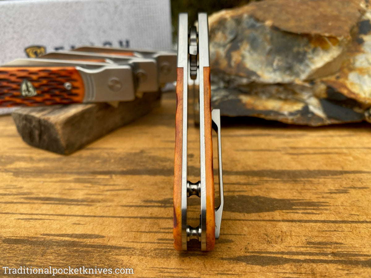 Finch Model 1929 Crawdad Tan Jigged Bone