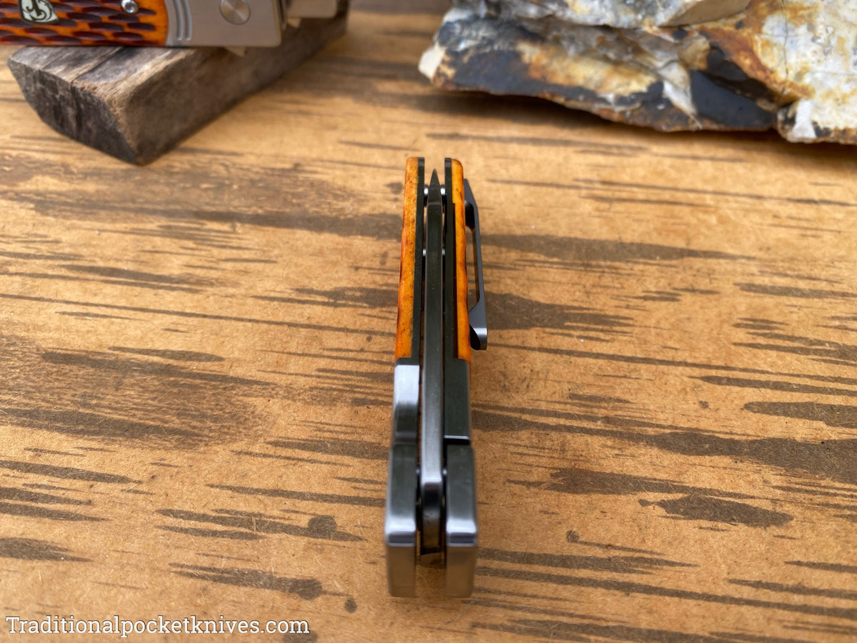 Finch Model 1929 Crawdad Tan Jigged Bone