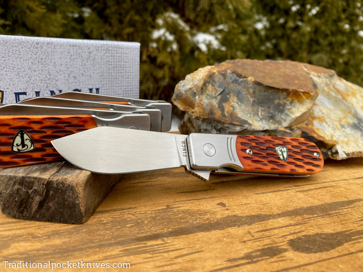 Finch Model 1929 Crawdad Tan Jigged Bone