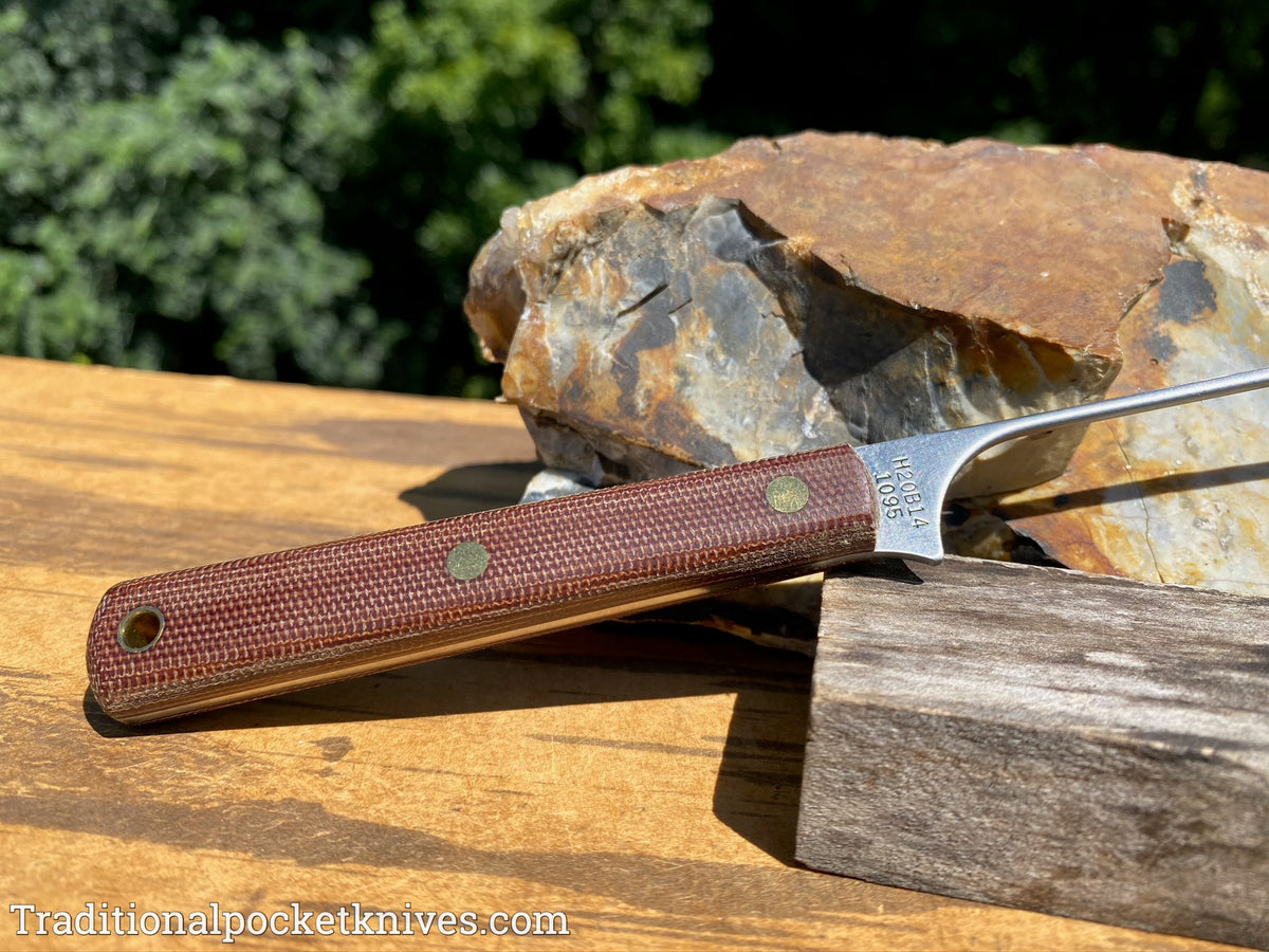 Great Eastern Cutlery #H20B14 Bird Hook Natural Canvas Micarta