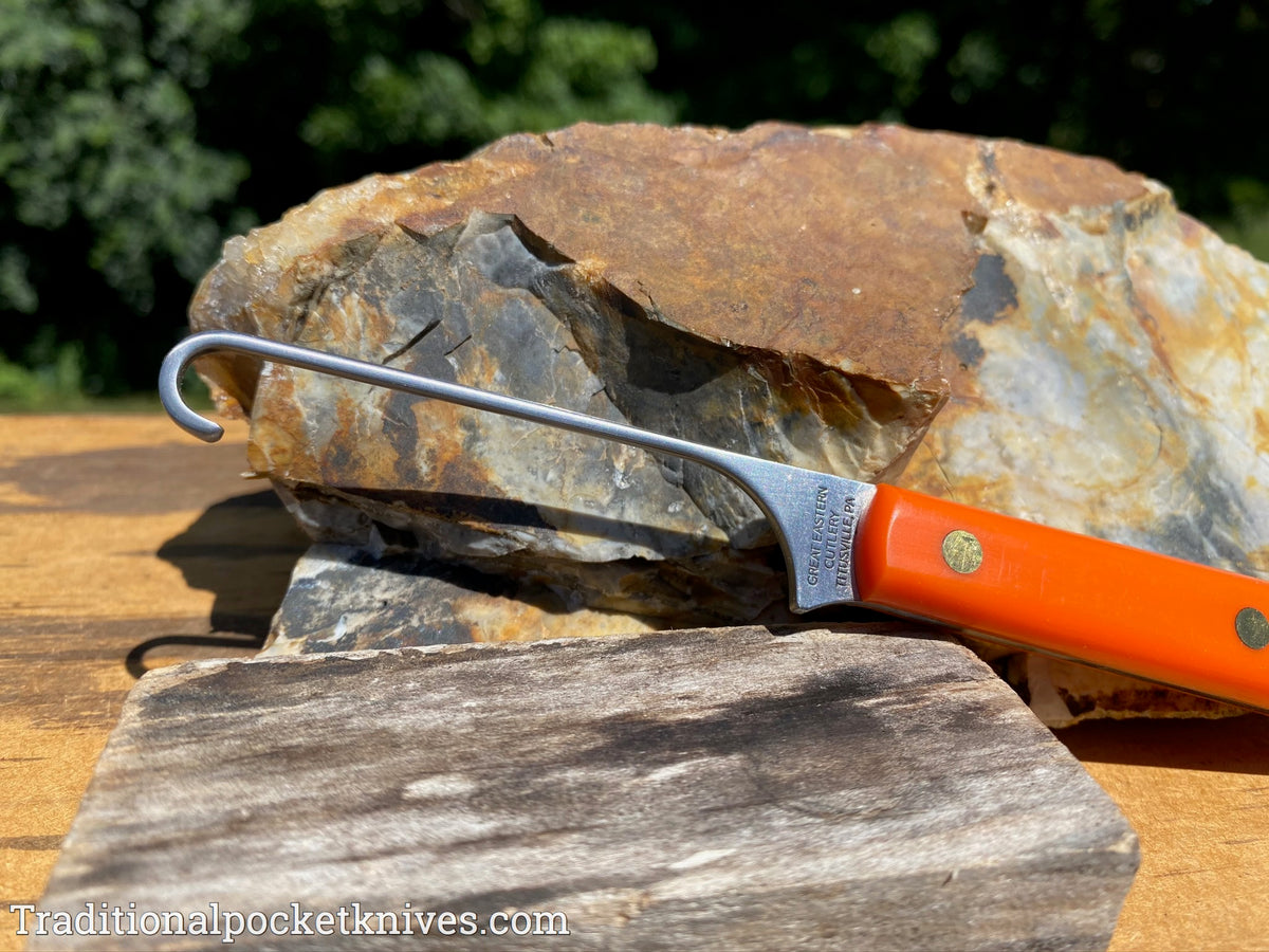 Great Eastern Cutlery #H20B14 Bird Hook Orange Delrin