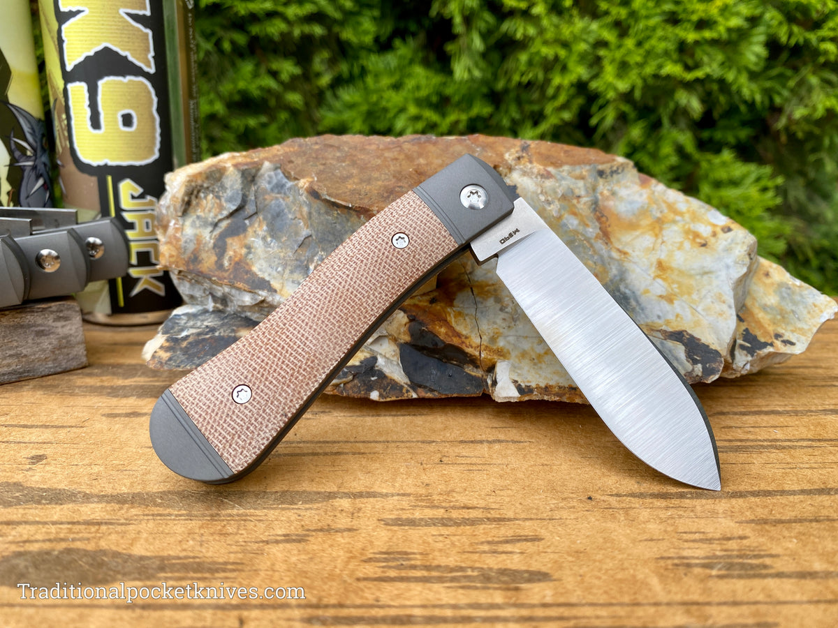 Jack Wolf Knives K9 Jack Natural Canvas Micarta