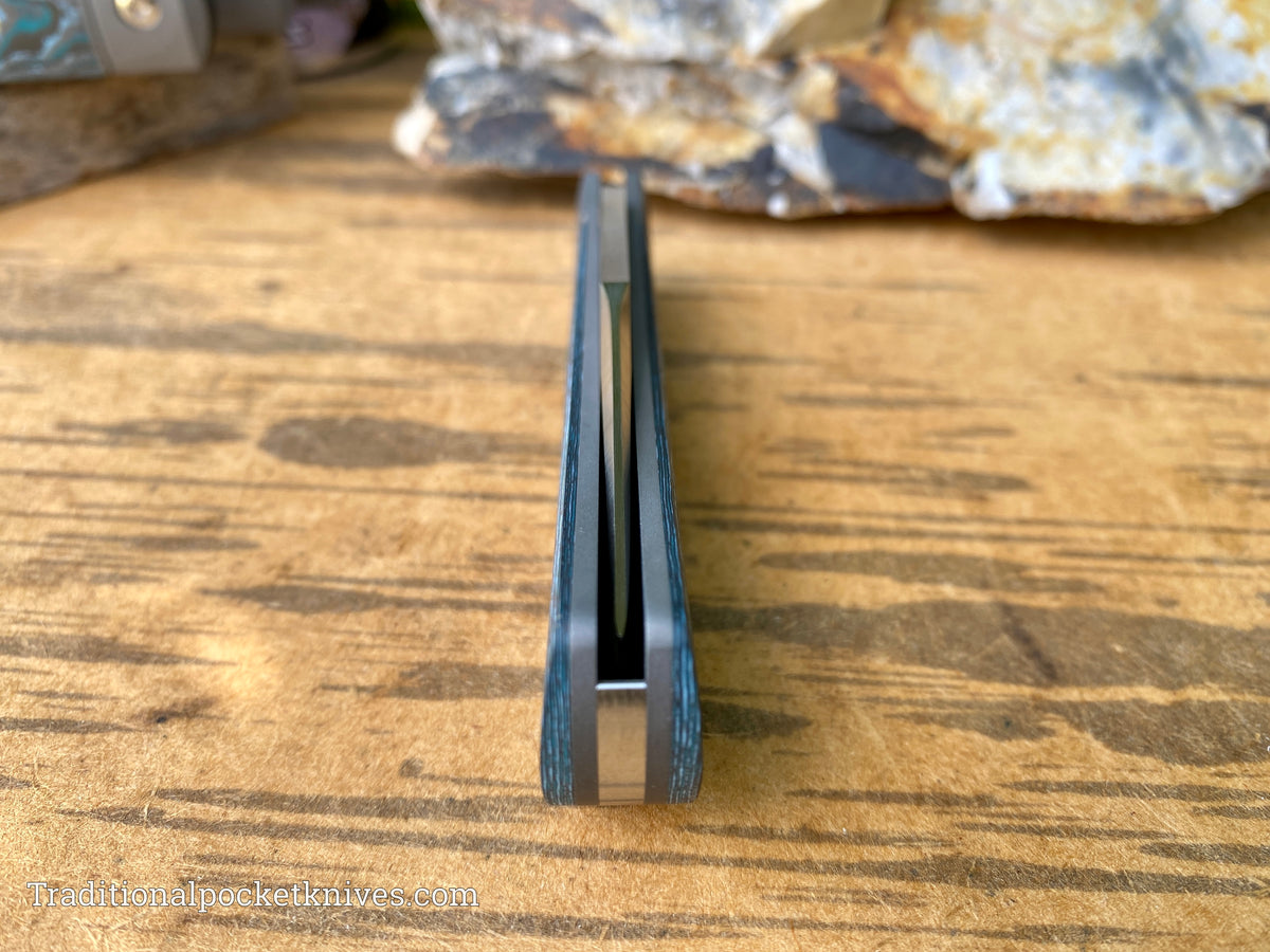 Jack Wolf Knives Benny&#39;s Clip Fat Carbon Arctic Storm