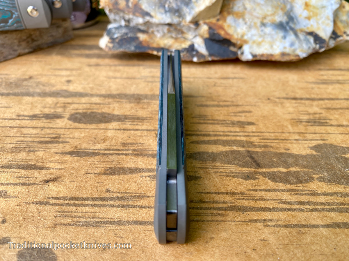 Jack Wolf Knives Benny&#39;s Clip Fat Carbon Arctic Storm