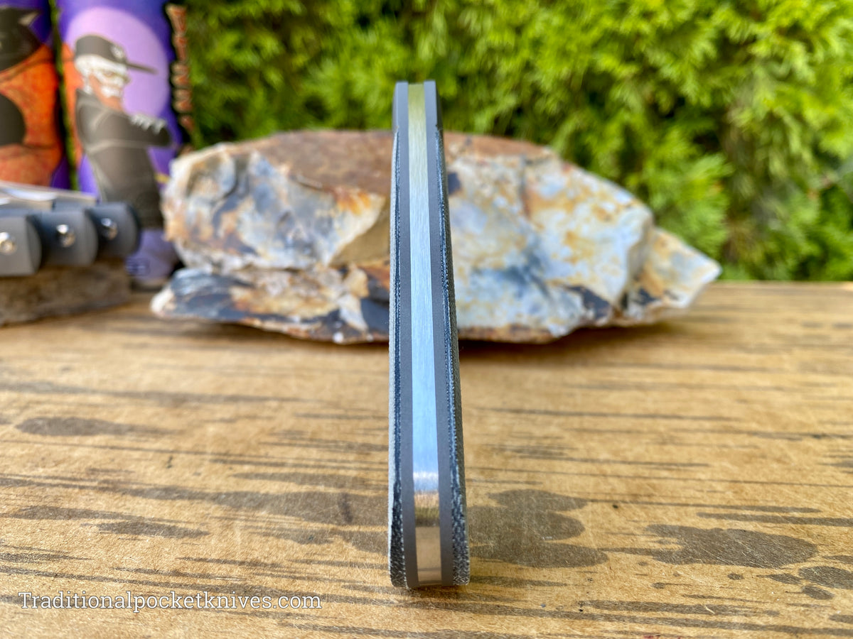 Jack Wolf Knives Benny&#39;s Clip Black Canvas Micarta