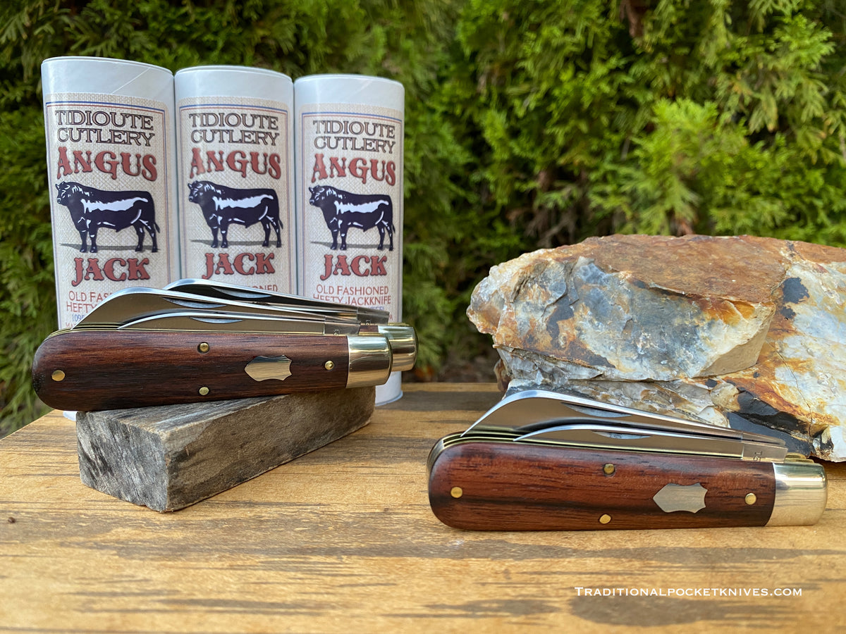 Great Eastern Cutlery #863221 Tidioute Cutlery Angus Jack Macassar Ebony : MEDIUM RARE
