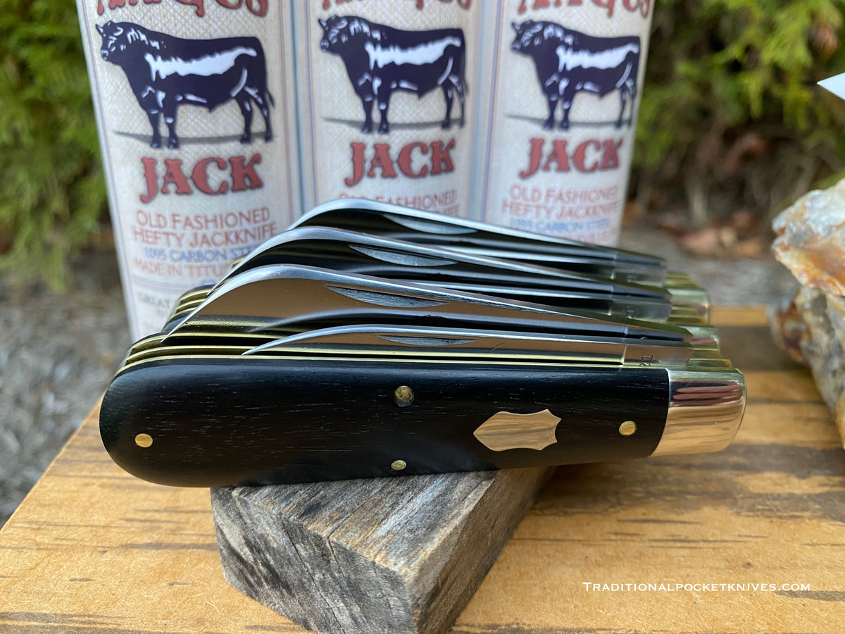 Great Eastern Cutlery #863221 Tidioute Cutlery Angus Jack Macassar Ebony : WELL DONE